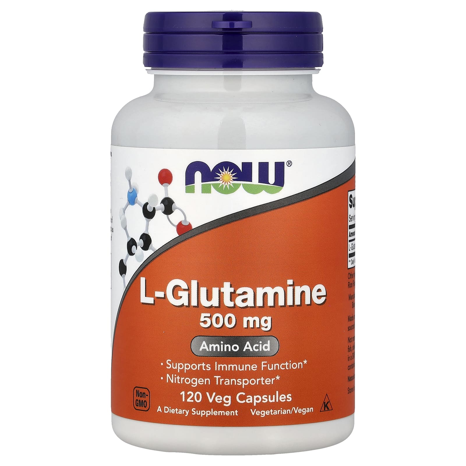 NOW Foods L-Glutamine – 120 gélules végétales — Tunisie