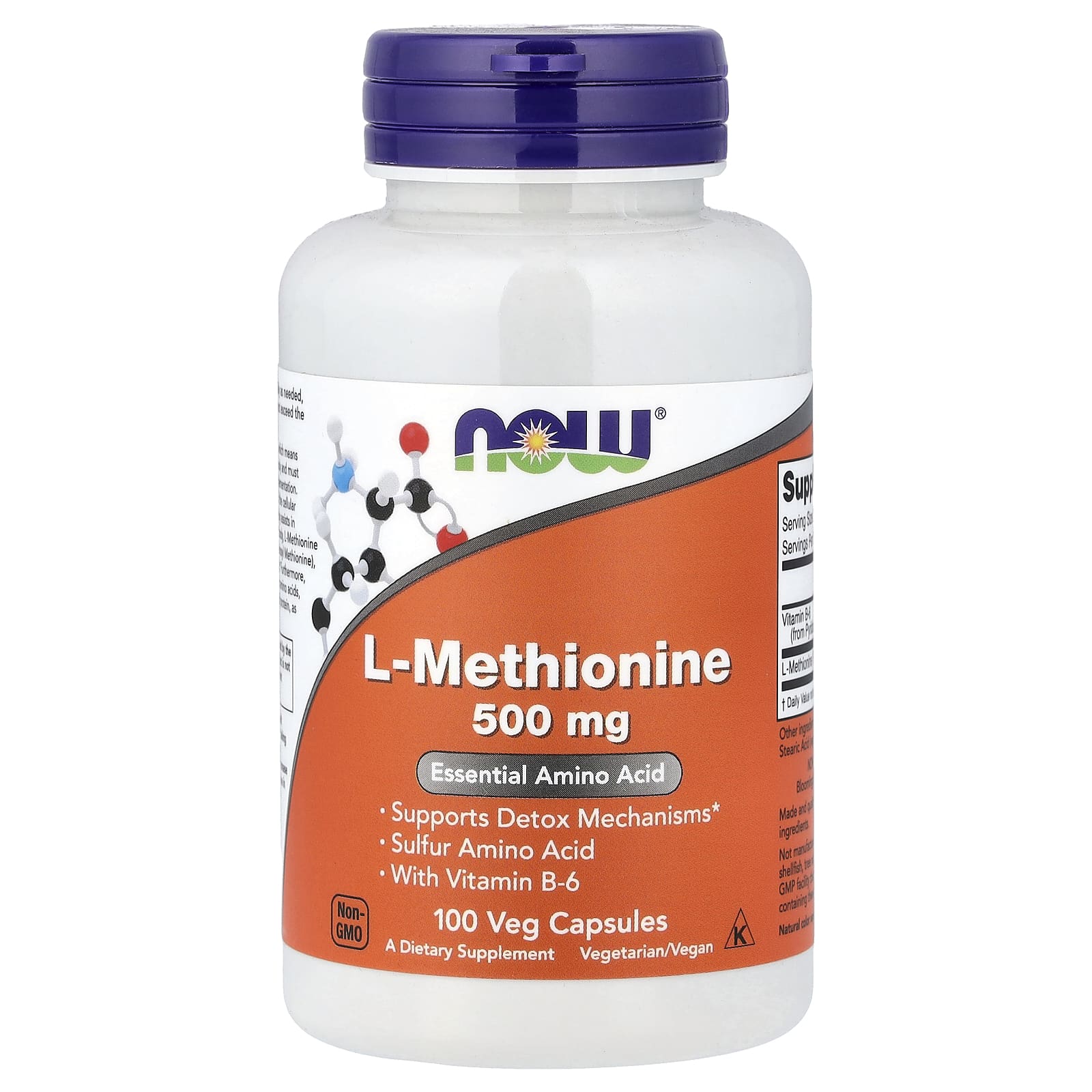 NOW Foods L-Methionine – 100 gélules végétales — Tunisie