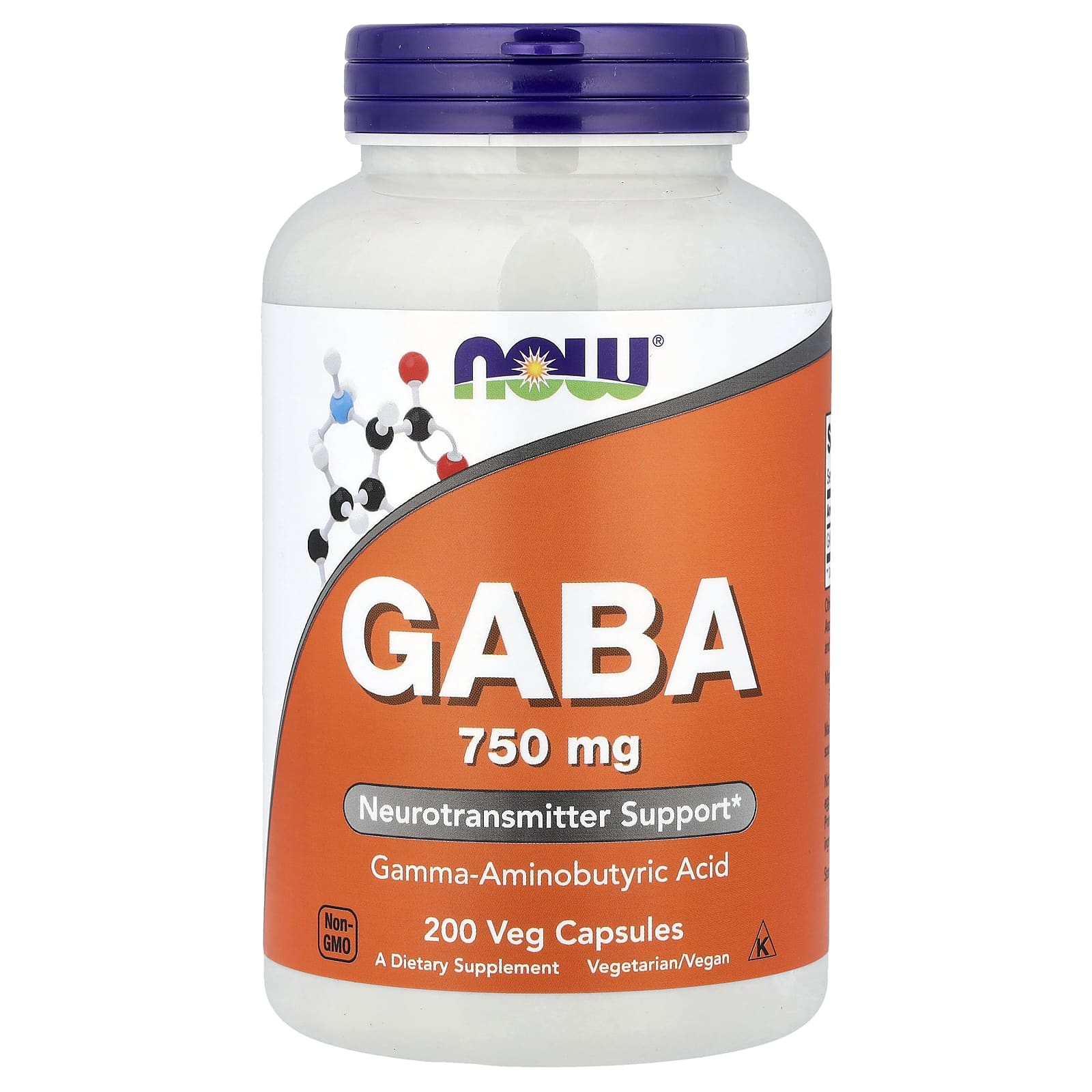 NOW Foods GABA – 200 gélules végétales — Tunisie