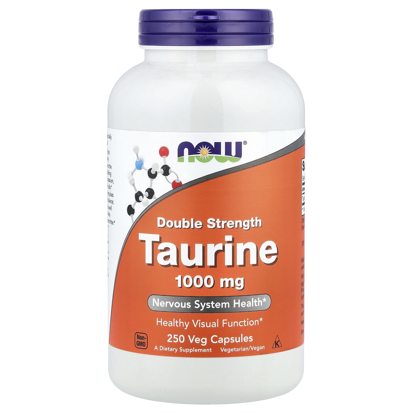 NOW Foods Taurine – 250 gélules végétales — Tunisie