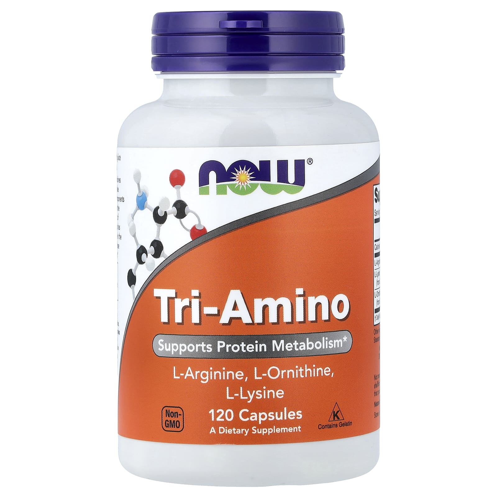 NOW Foods Tri-Amino – 120 gélules — Tunisie