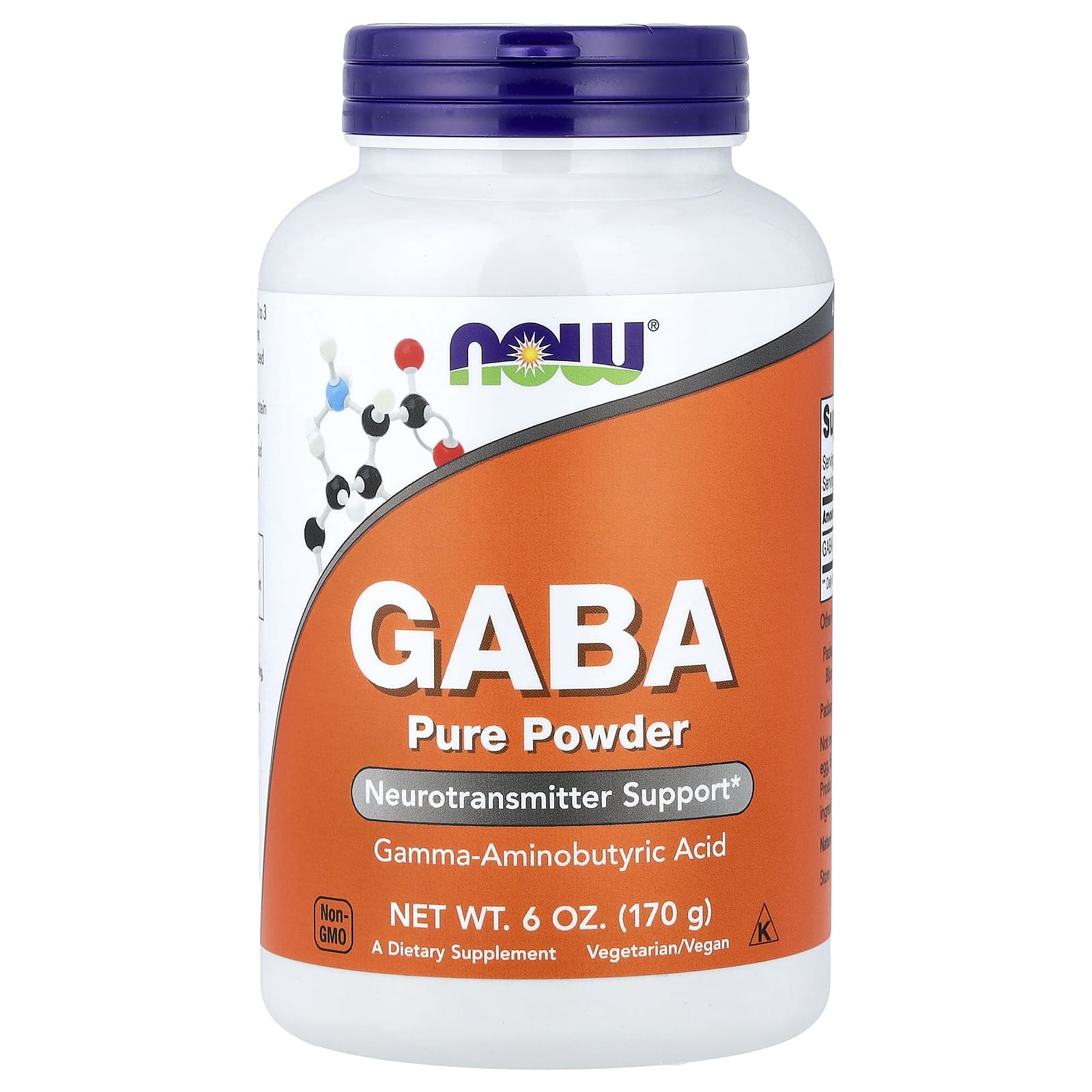 NOW Foods GABA Pure Powder – 170 g — Tunisie