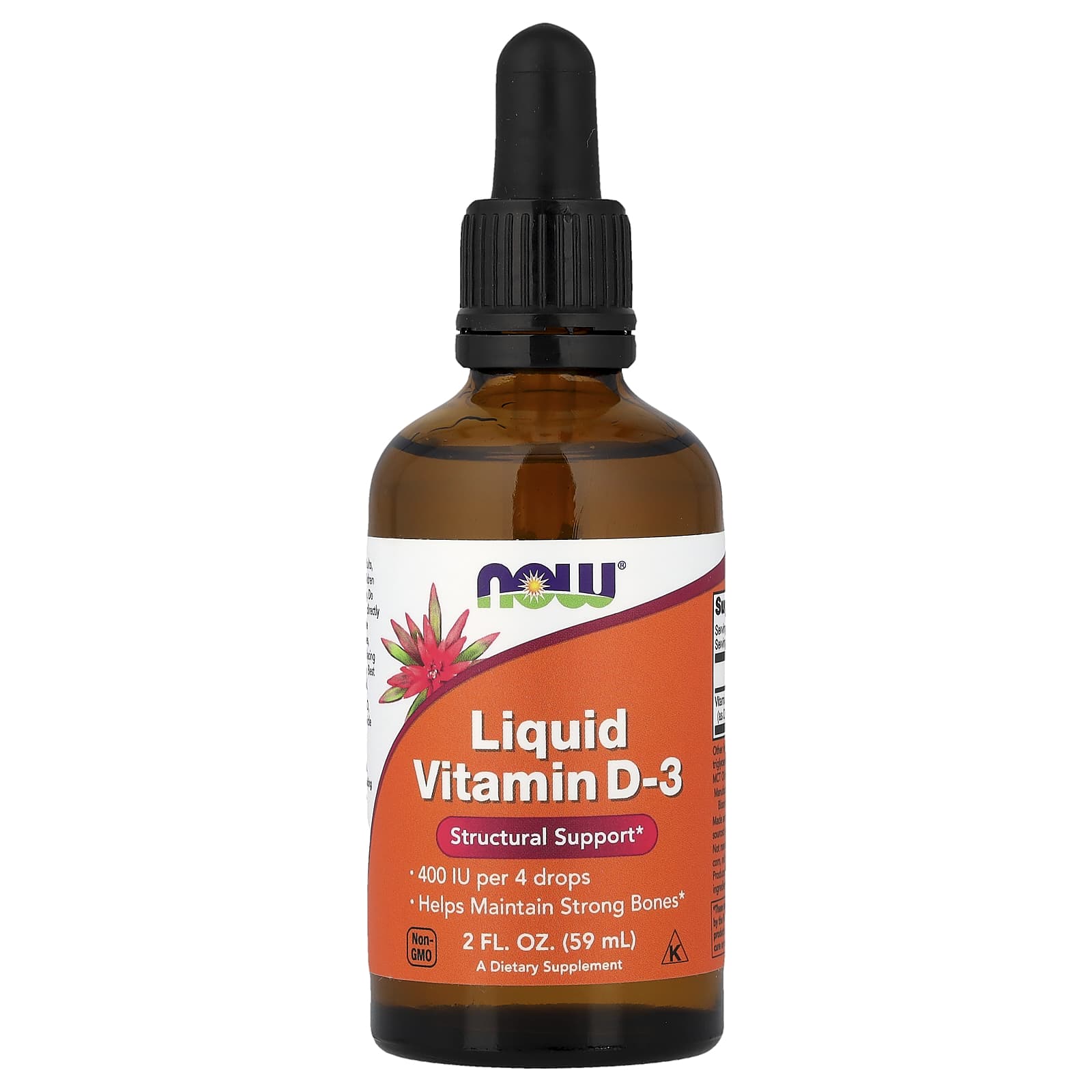 NOW Foods Liquid Vitamin D-3 – 59 ml — Tunisie