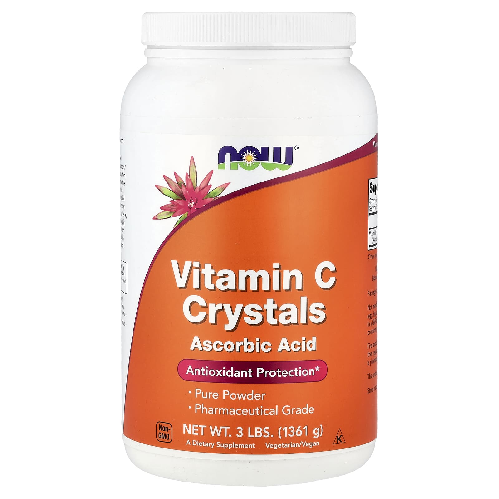 NOW Foods Vitamin C Crystals – 1361 g — Tunisie
