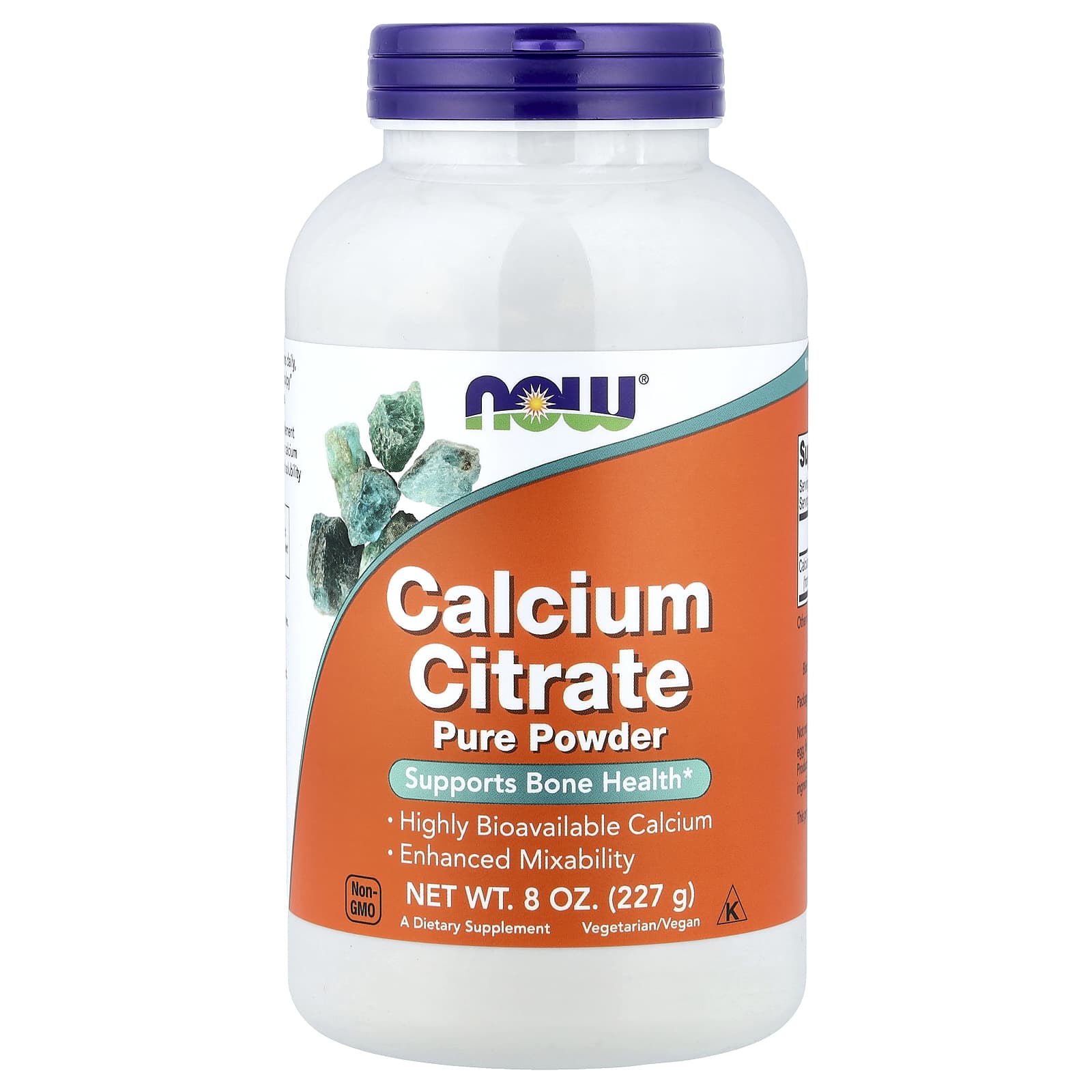 NOW Foods Calcium Citrate, Pure Powder – 227 g — Tunisie