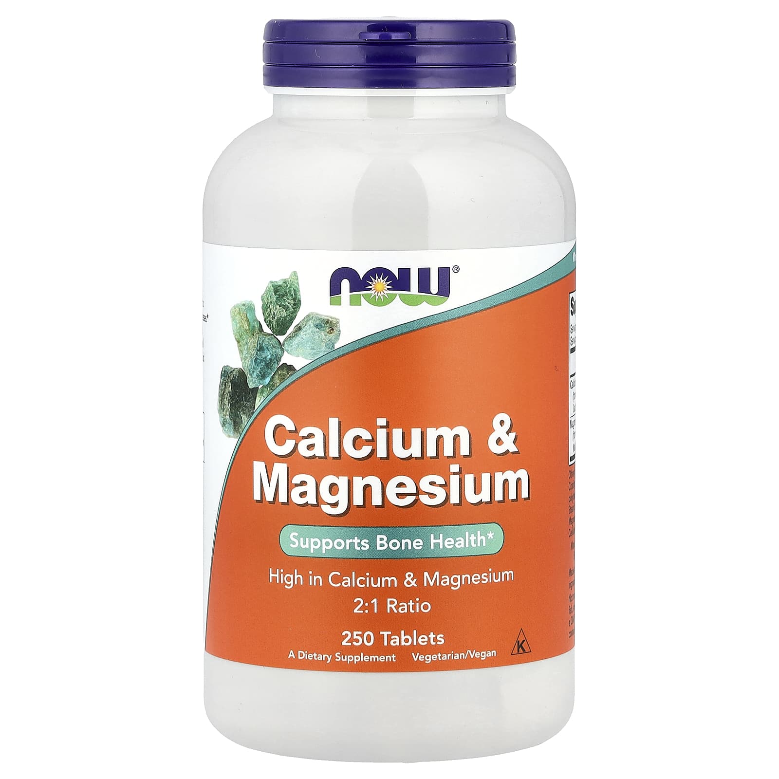 NOW Foods Calcium & Magnesium – 250 comprimés — Tunisie