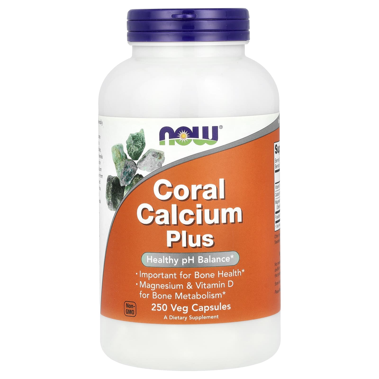 NOW Foods Coral Calcium Plus – 250 gélules végétales — Tunisie