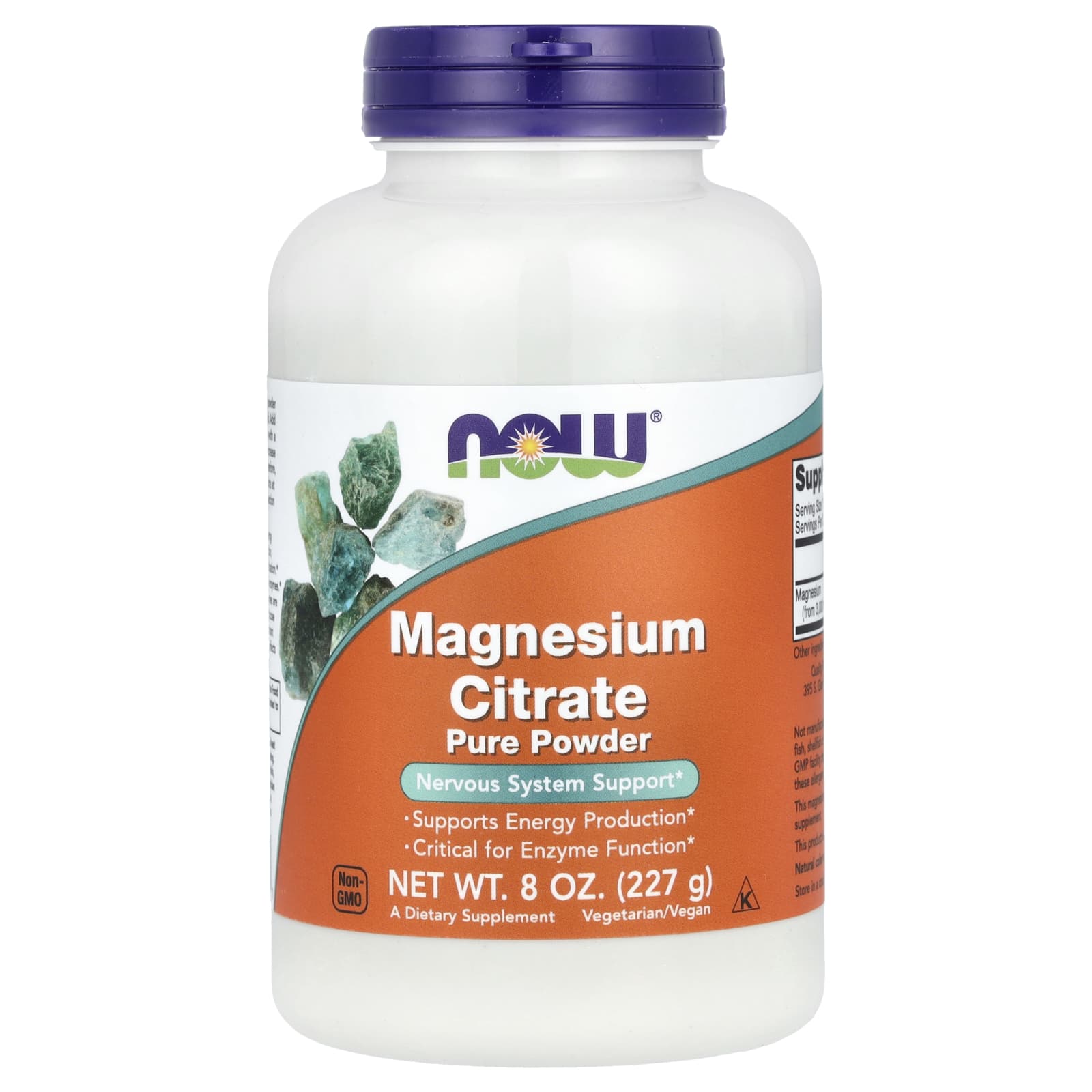 NOW Foods Magnesium Citrate Pure Powder – 227 g — Tunisie