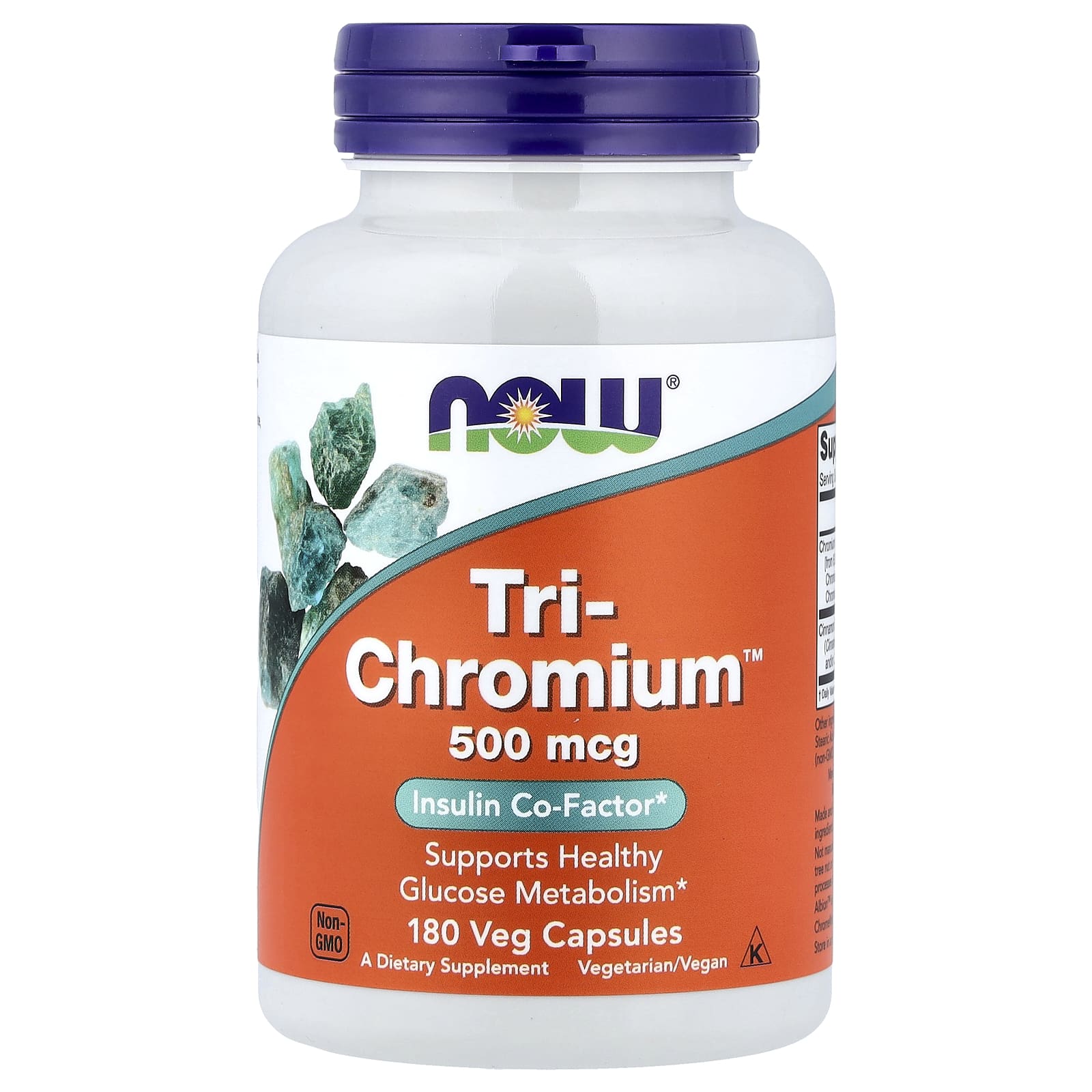 NOW Foods Tri-Chromium – 180 gélules végétales — Tunisie