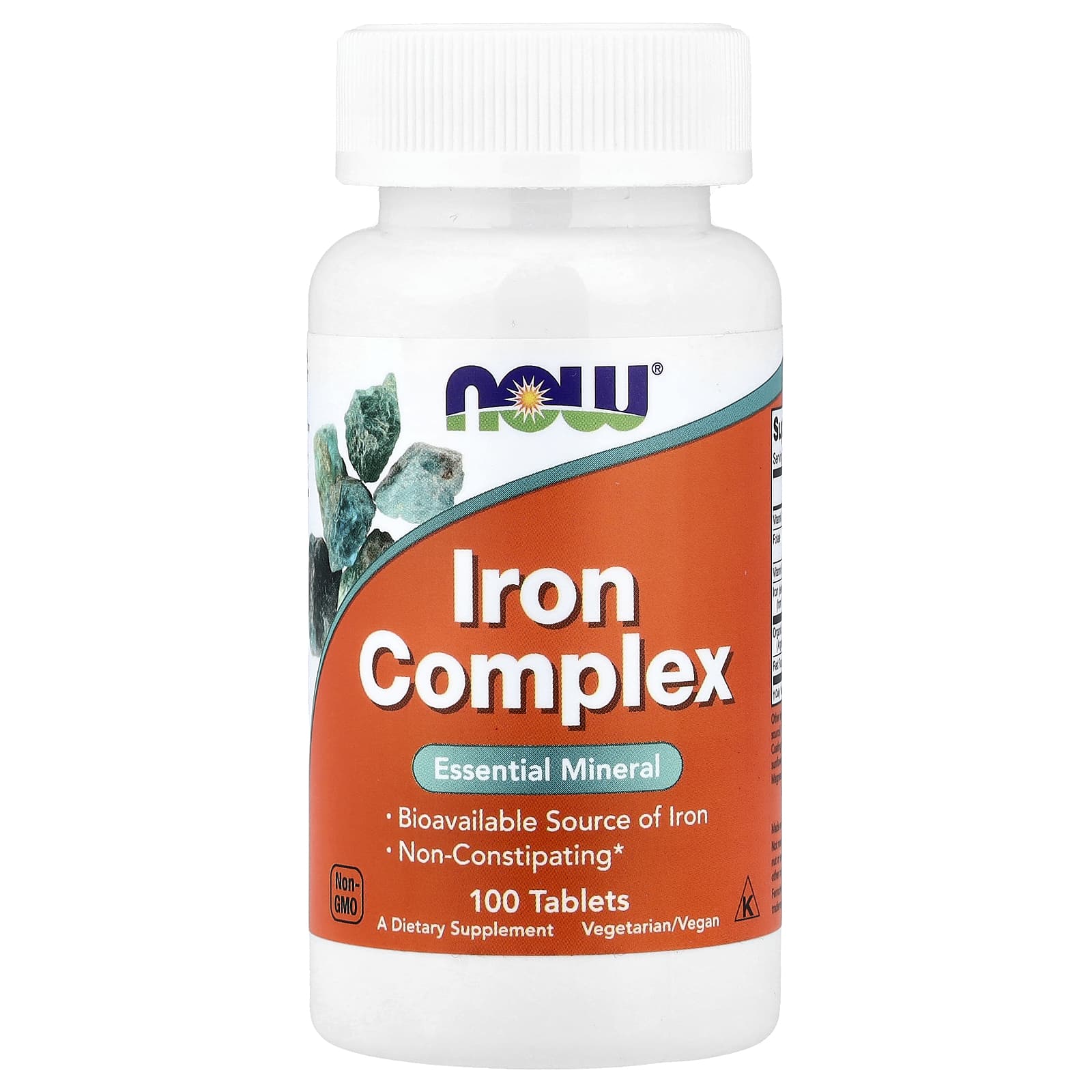 NOW Foods Iron Complex – 100 comprimés — Tunisie