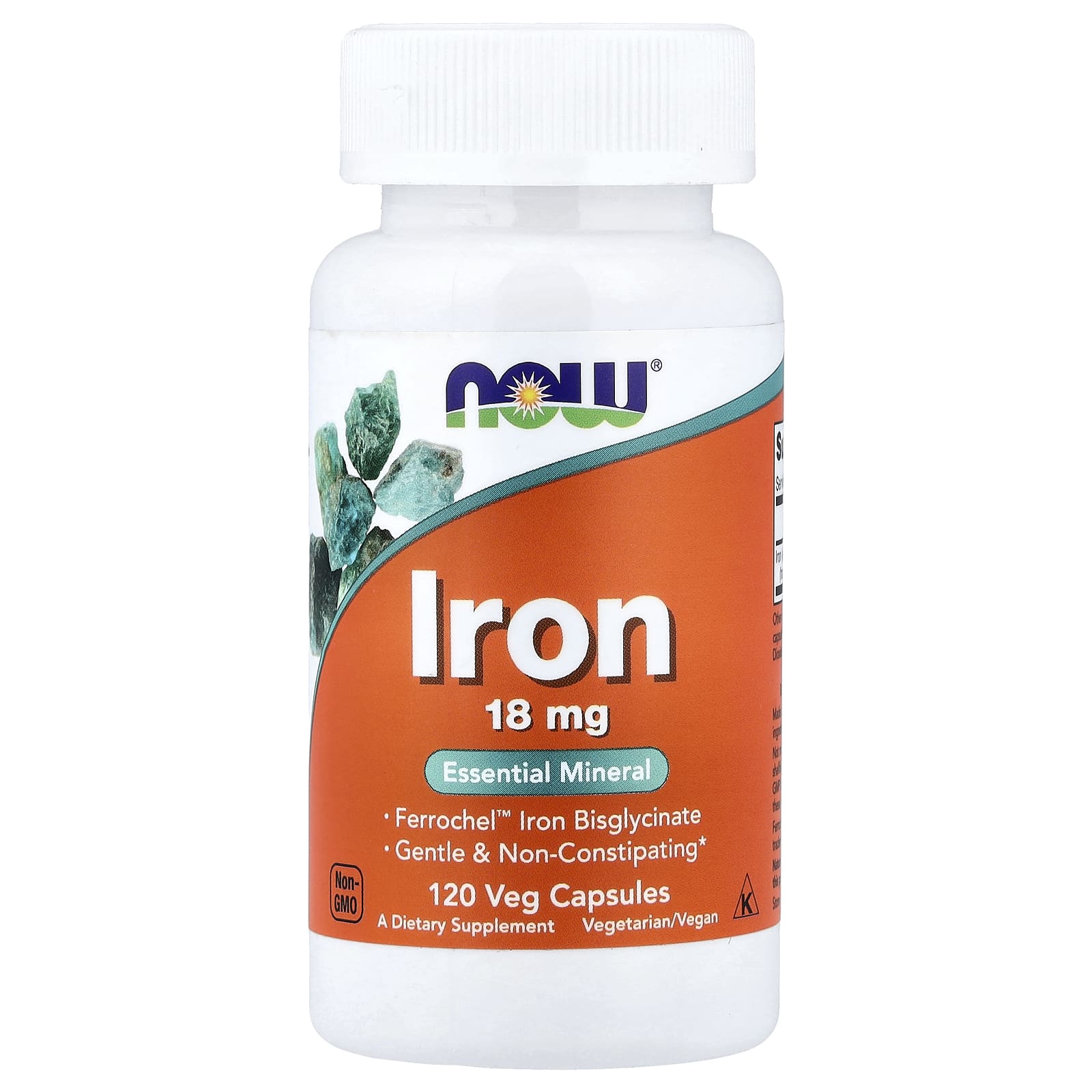 NOW Foods Iron – 120 gélules végétales — Tunisie