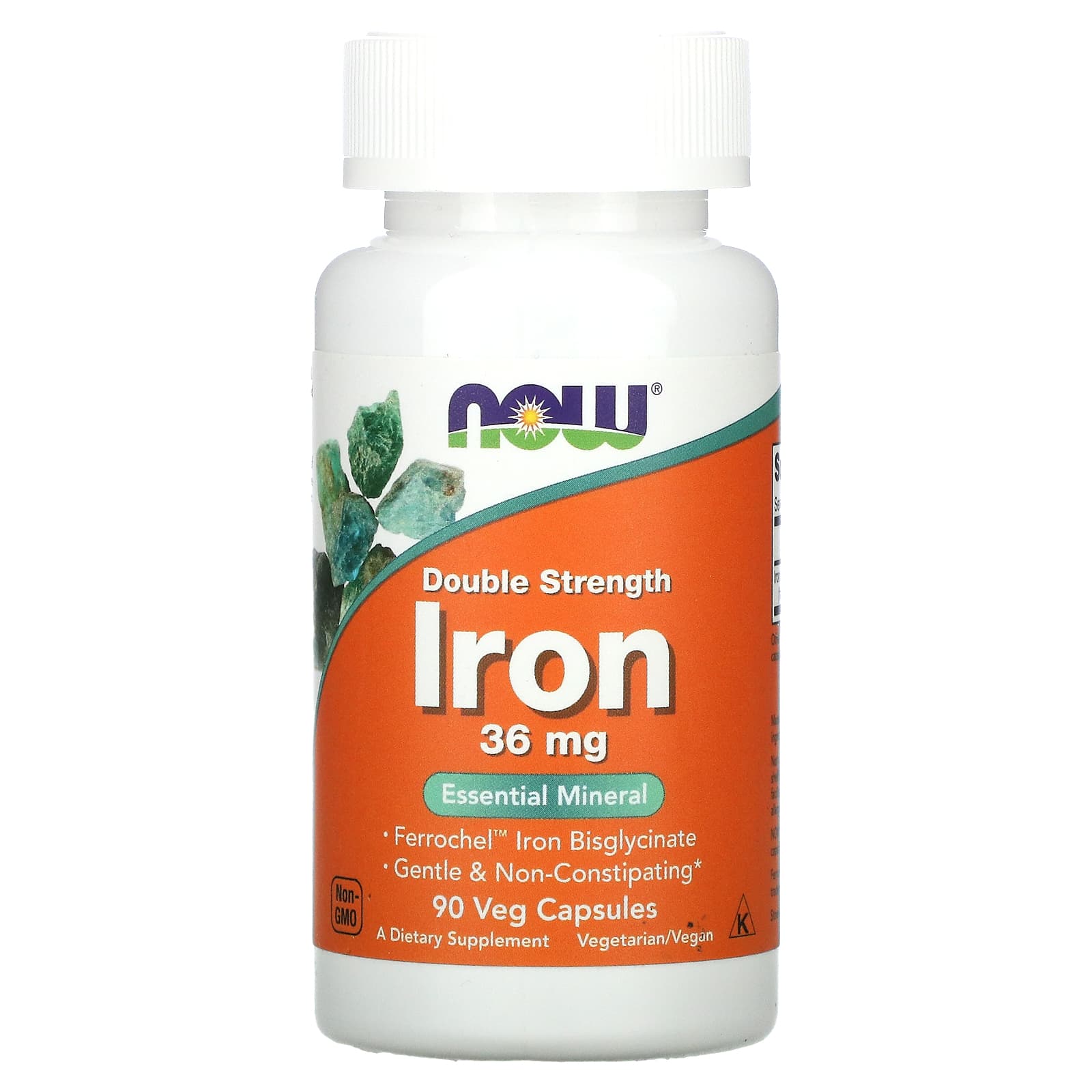 NOW Foods Iron – 90 gélules végétales — Tunisie
