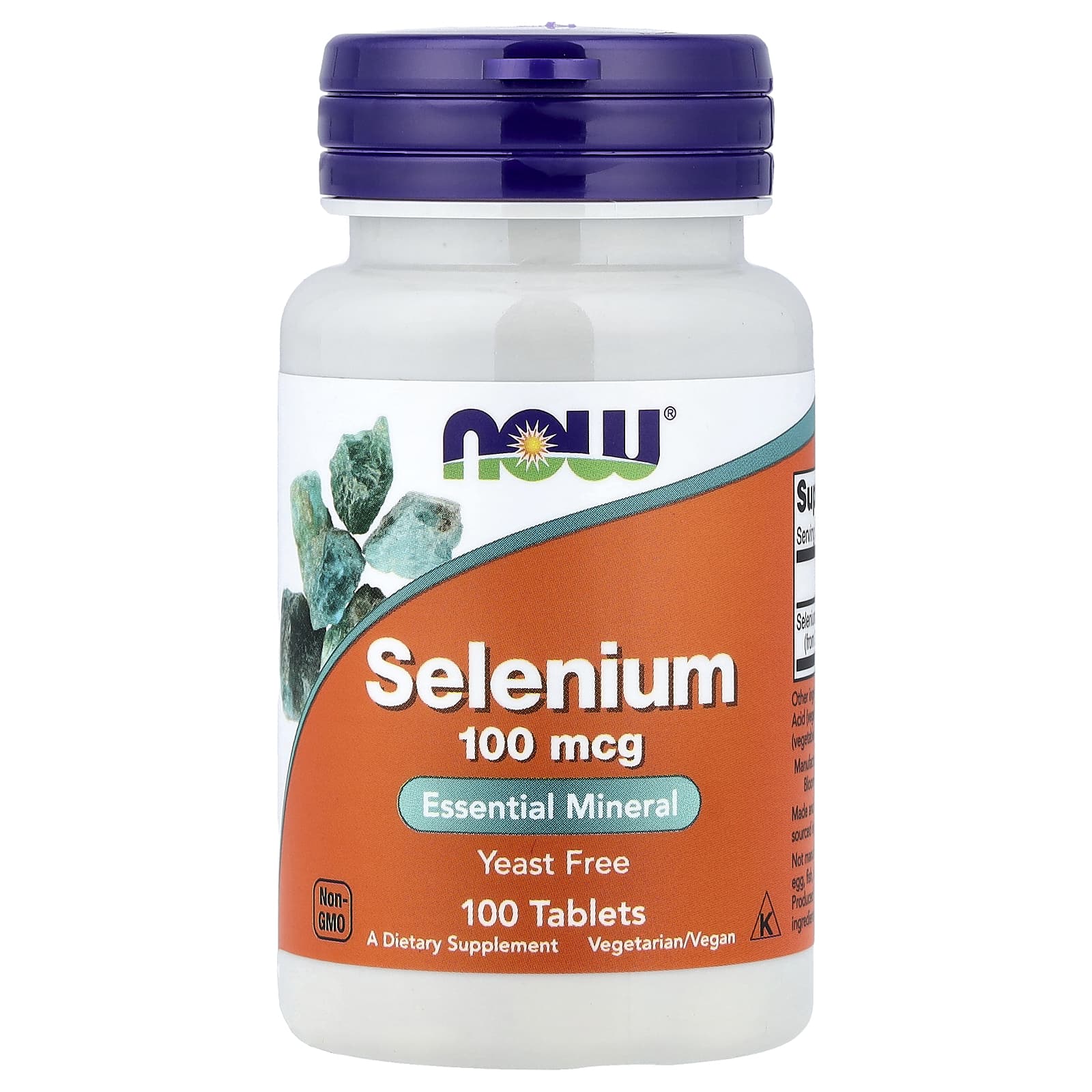 NOW Foods Selenium – 100 comprimés — Tunisie