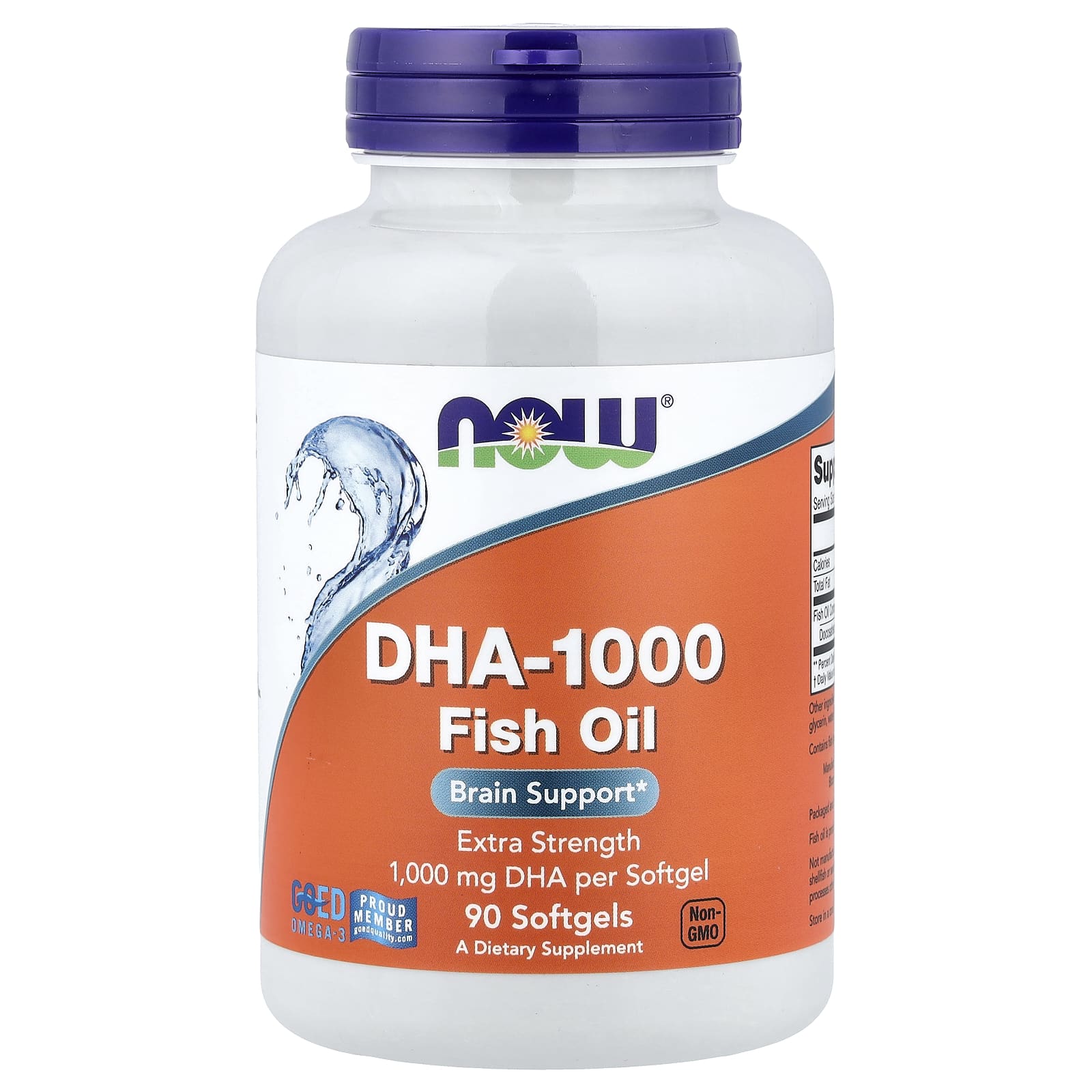 NOW Foods DHA-1000 Fish Oil – 90 capsules molles — Tunisie