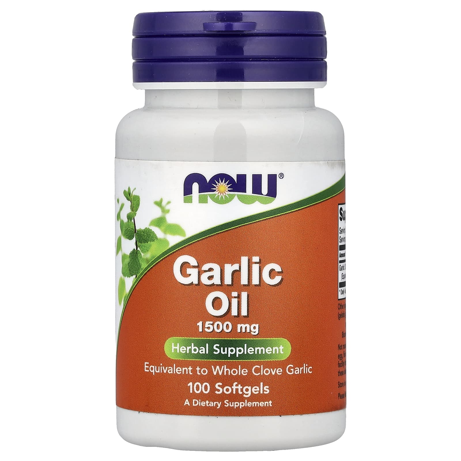 NOW Foods Garlic Oil – 100 capsules molles — Tunisie