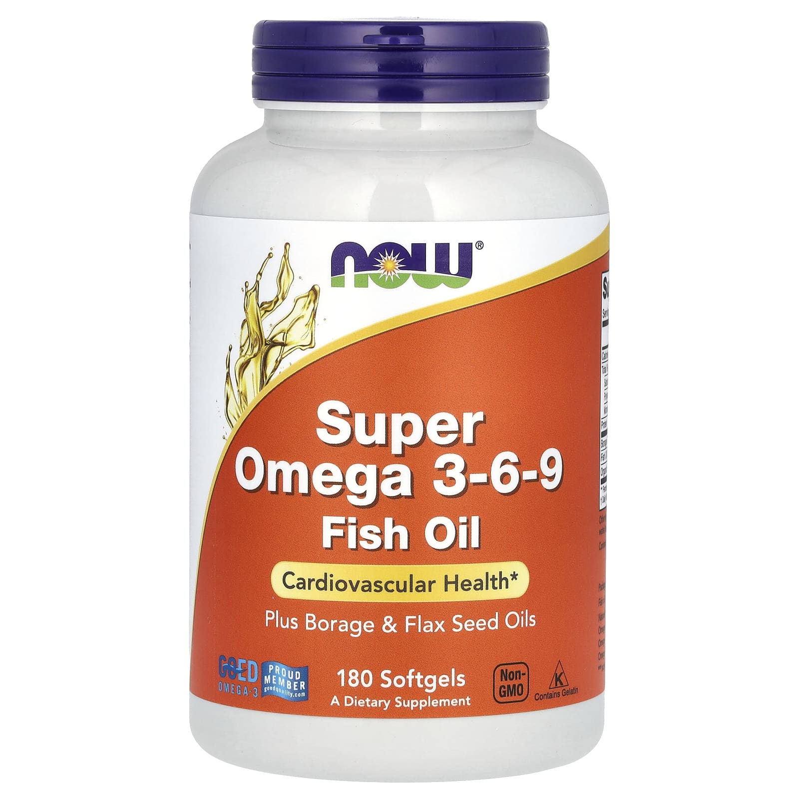 NOW Foods Super Omega 3-6-9 – 180 capsules molles — Tunisie