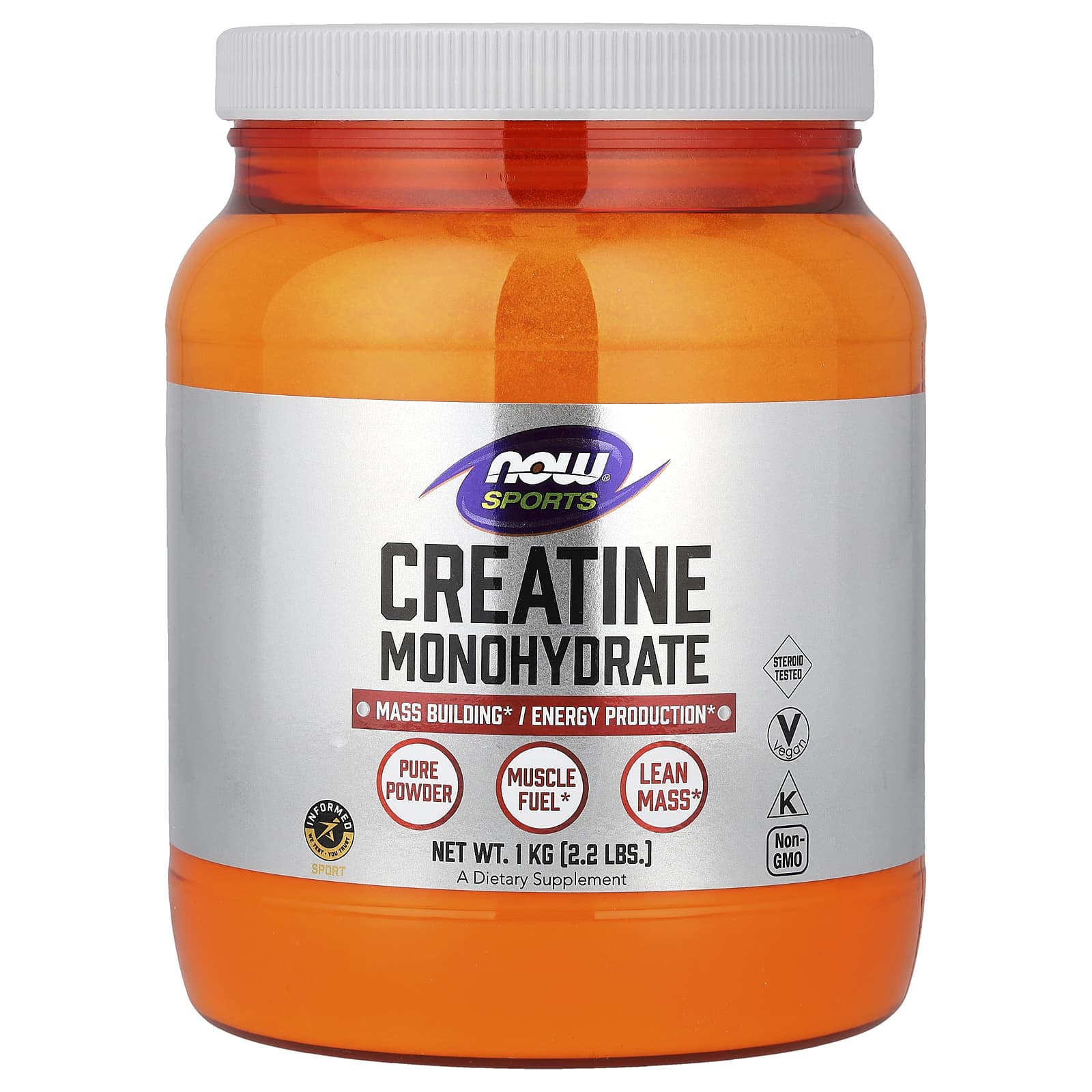 NOW Foods Sports, Creatine Monohydrate – 1 kg — Tunisie
