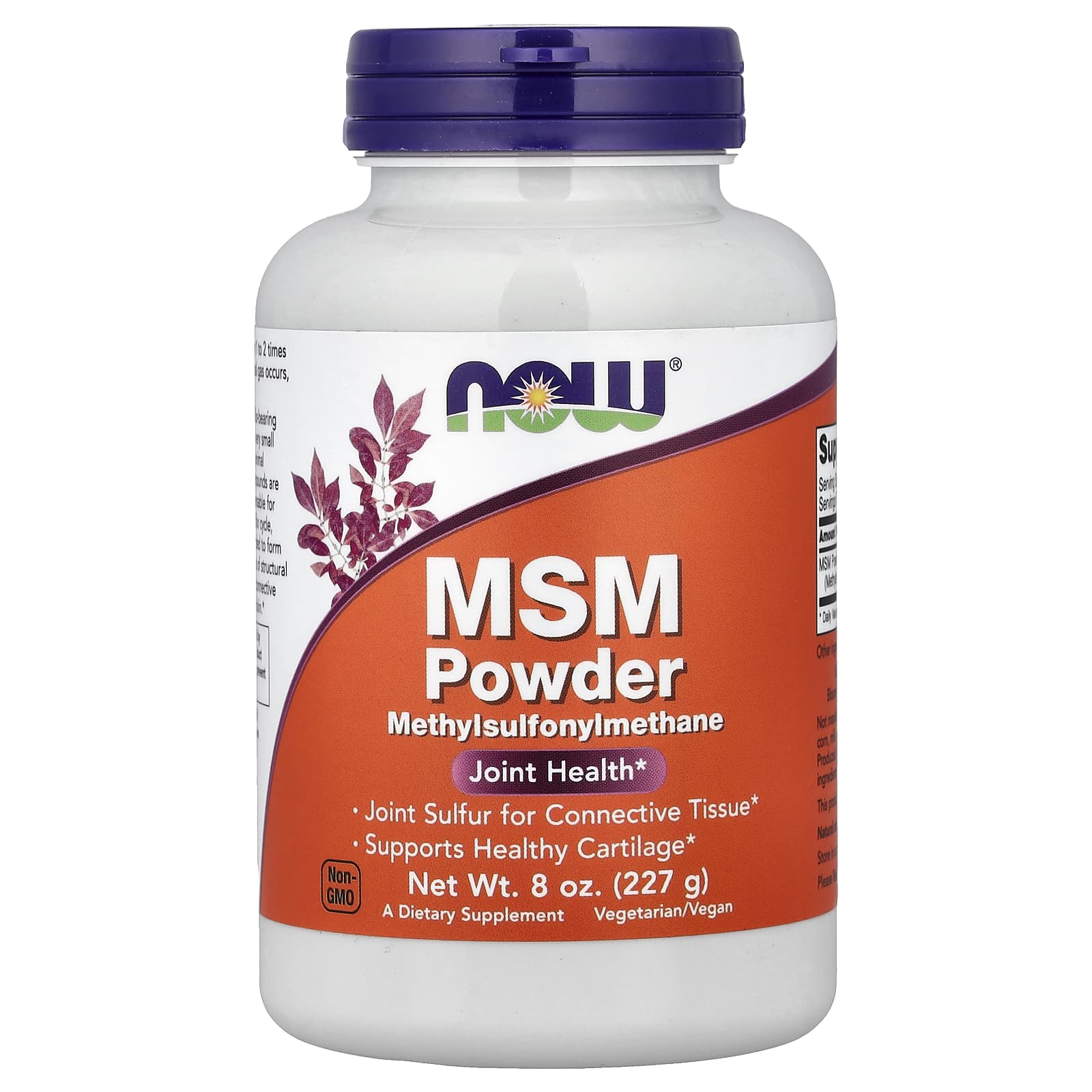 NOW Foods MSM Powder – 227 g — Tunisie