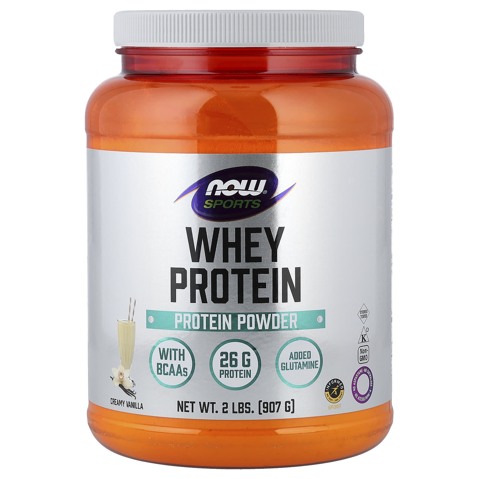 NOW Foods Sports, Whey Protein Powder – Creamy Vanilla – 907 g — Tunisie
