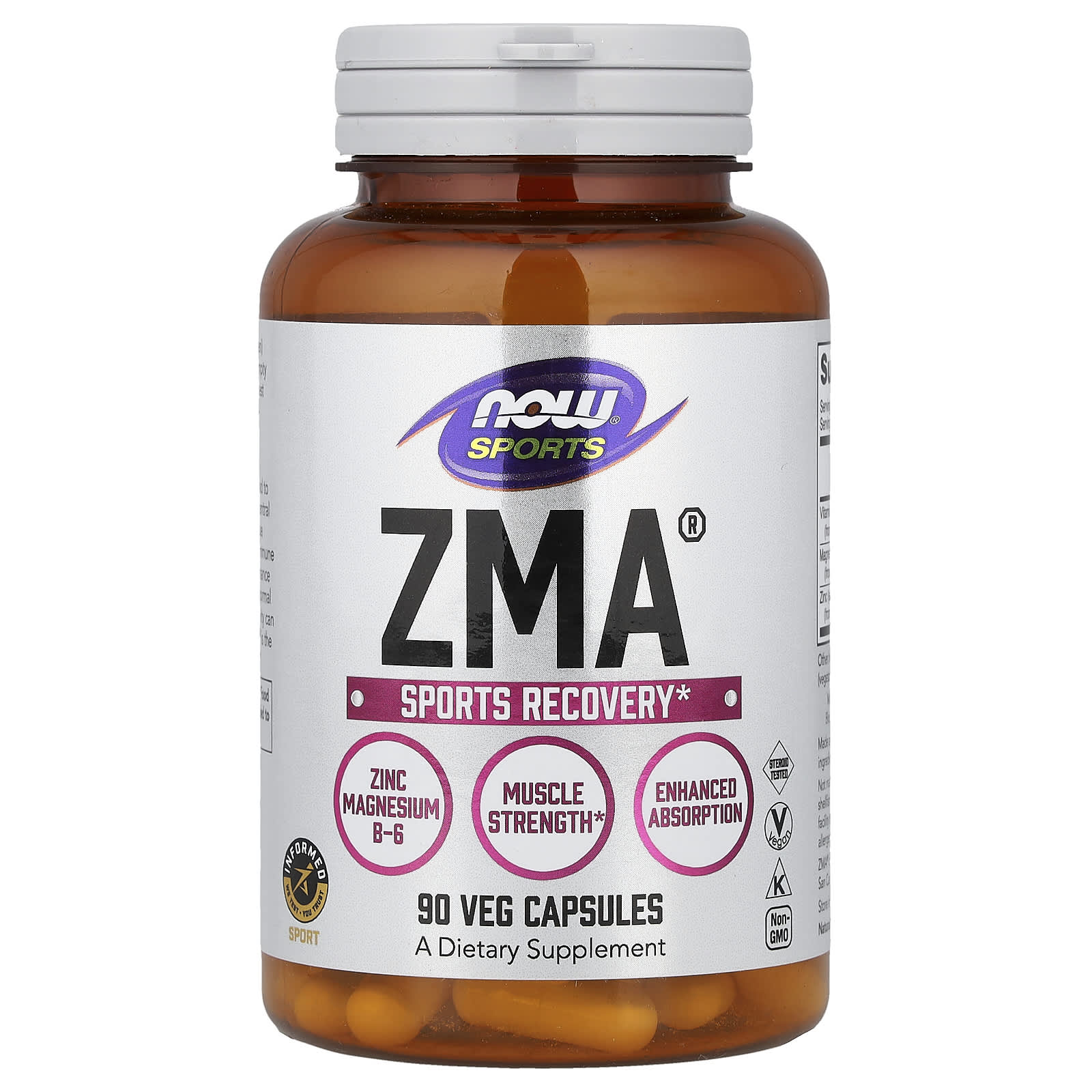 NOW Foods Sports, ZMA – 90 gélules végétales — Tunisie