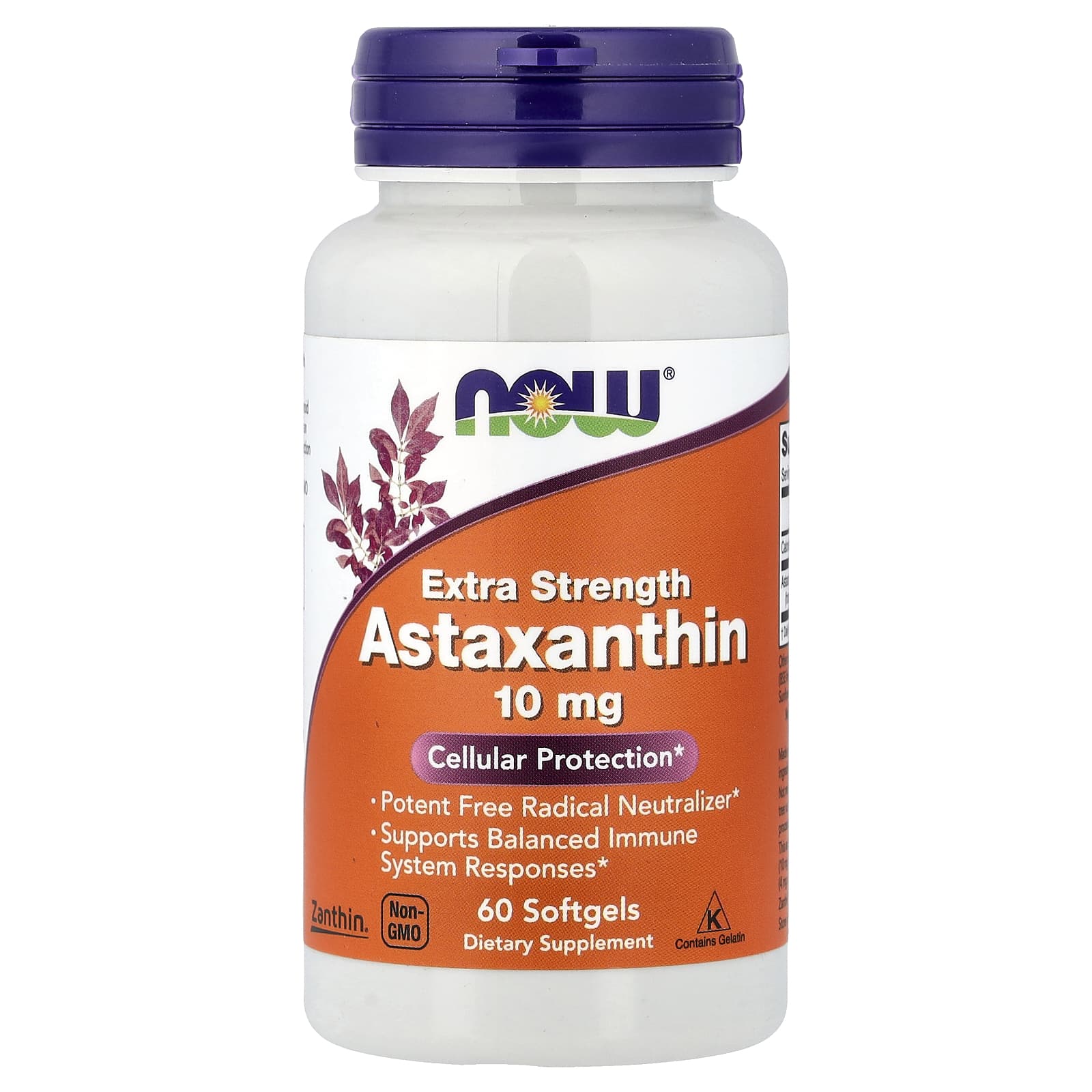 NOW Foods Astaxanthin – 60 capsules molles — Tunisie