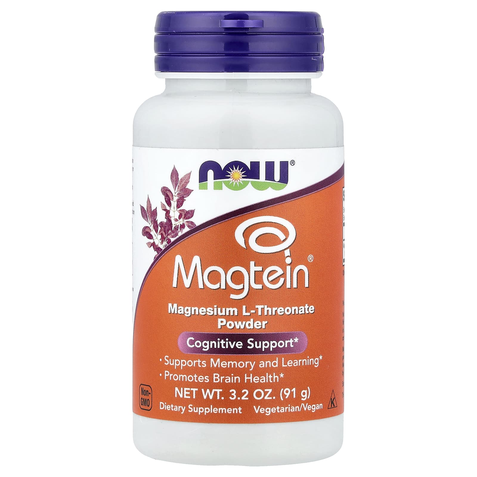 NOW Foods Magtein, Magnesium L-Threonate Powder – 91 g — Tunisie