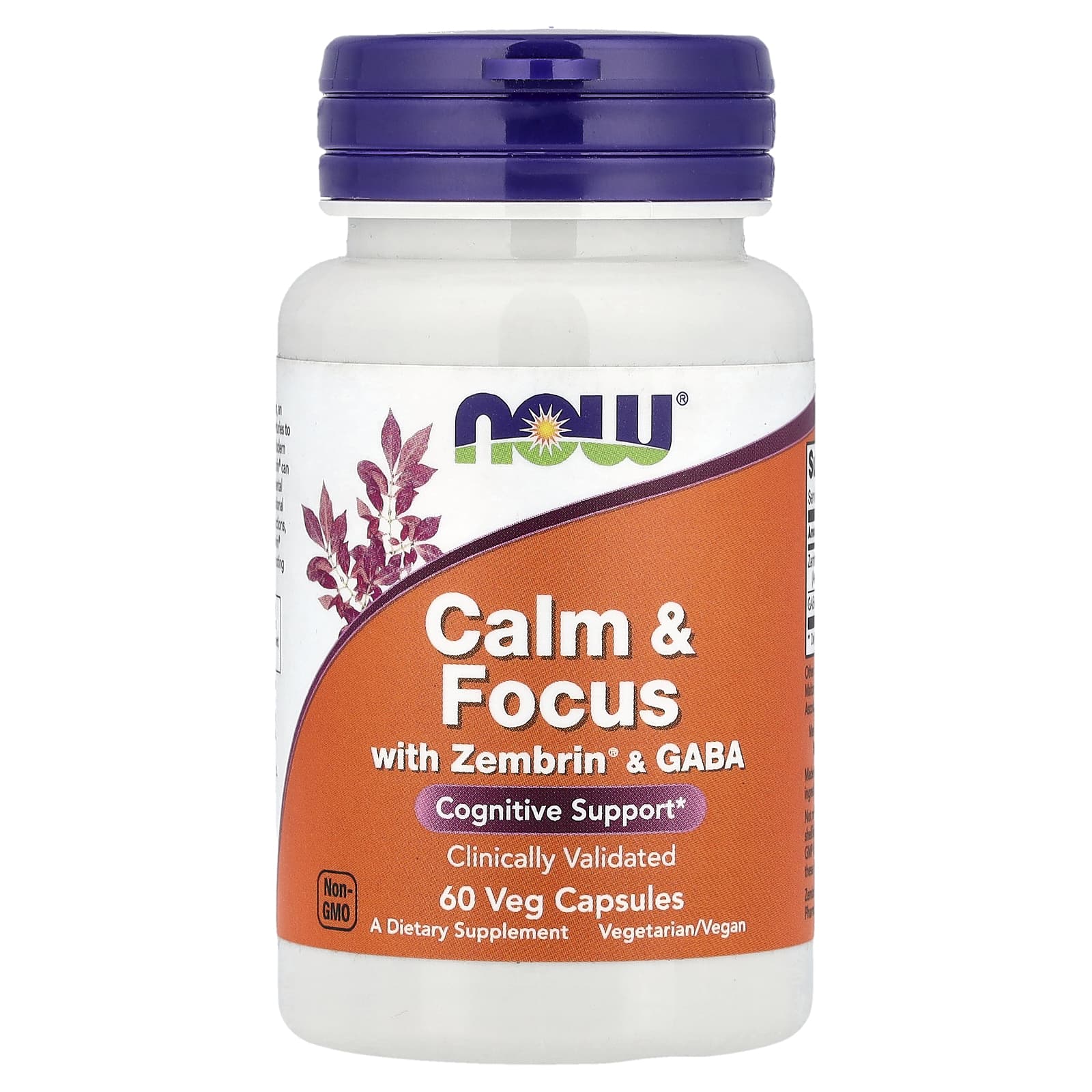 NOW Foods Calm & Focus with Zembrin & GABA – 60 gélules végétales — Tunisie