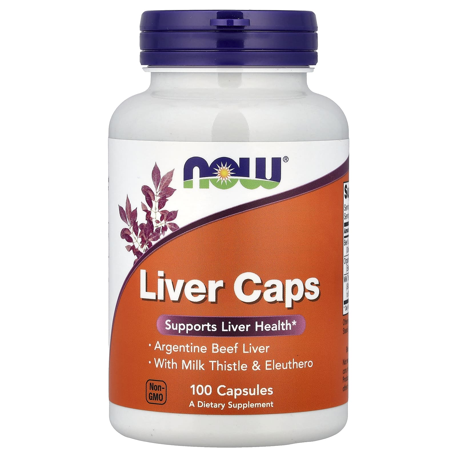 NOW Foods Liver Caps With Milk Thistle & Eleuthero – 100 gélules — Tunisie