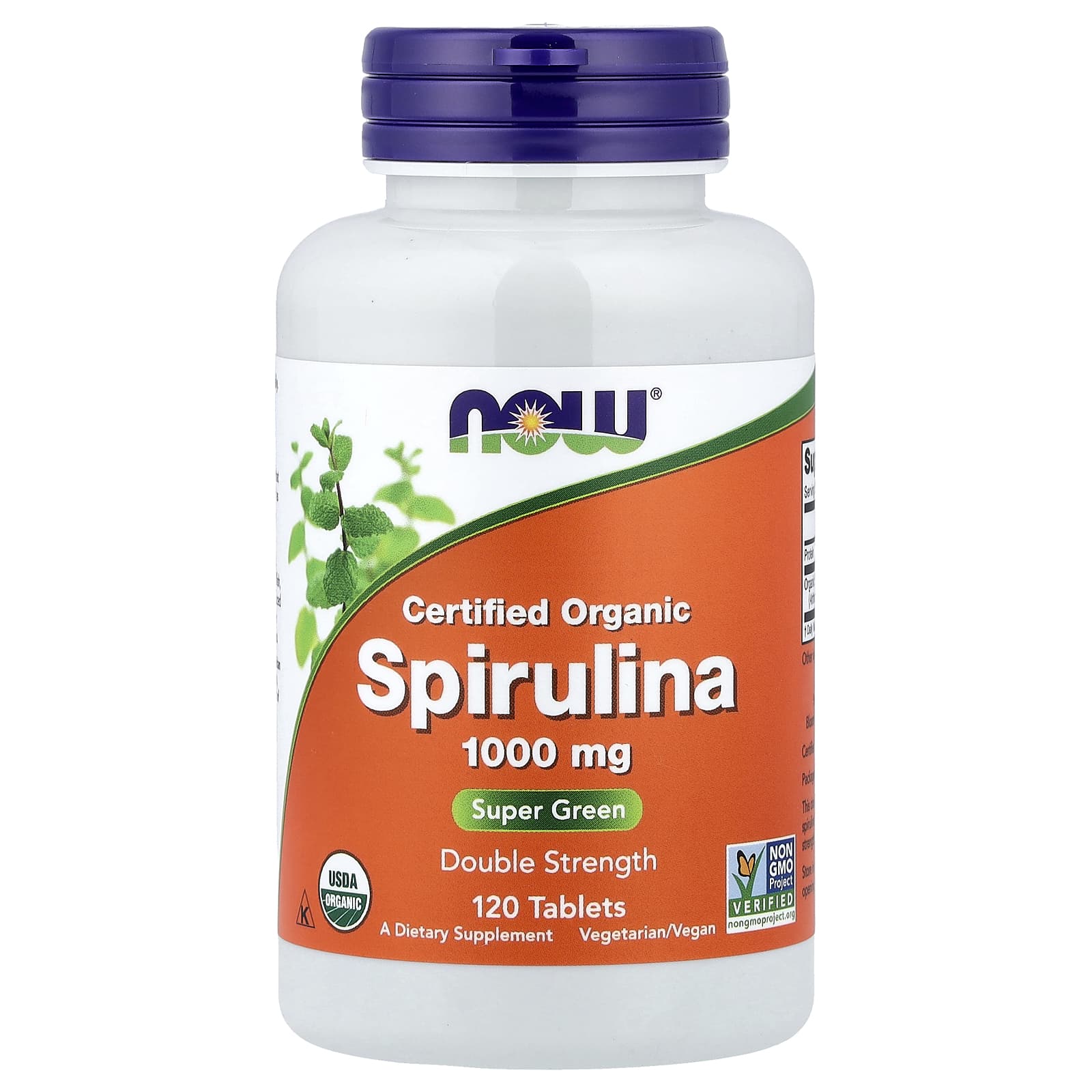 NOW Foods Spirulina – 120 comprimés — Tunisie
