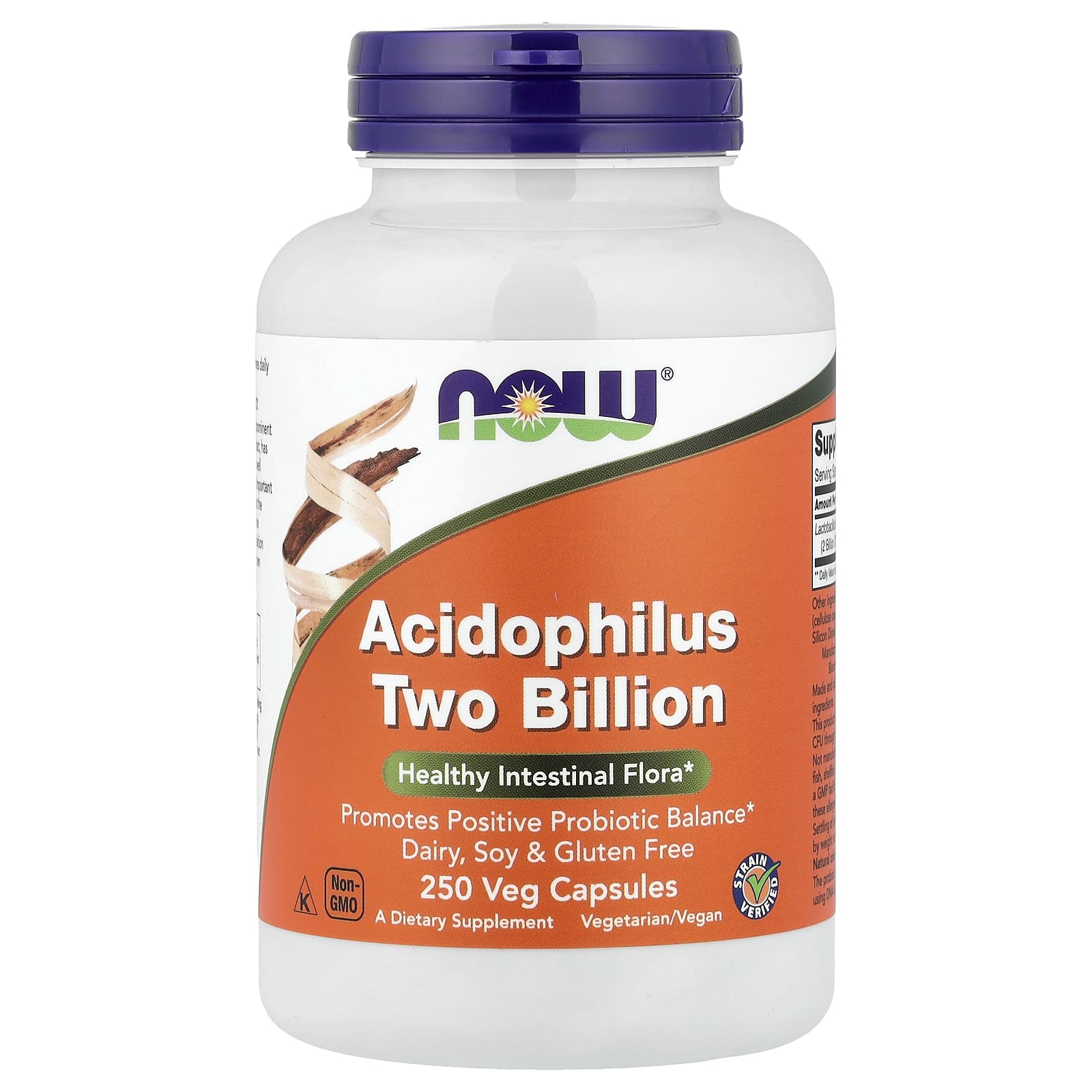 NOW Foods Acidophilus Two Billion – 250 gélules végétales — Tunisie