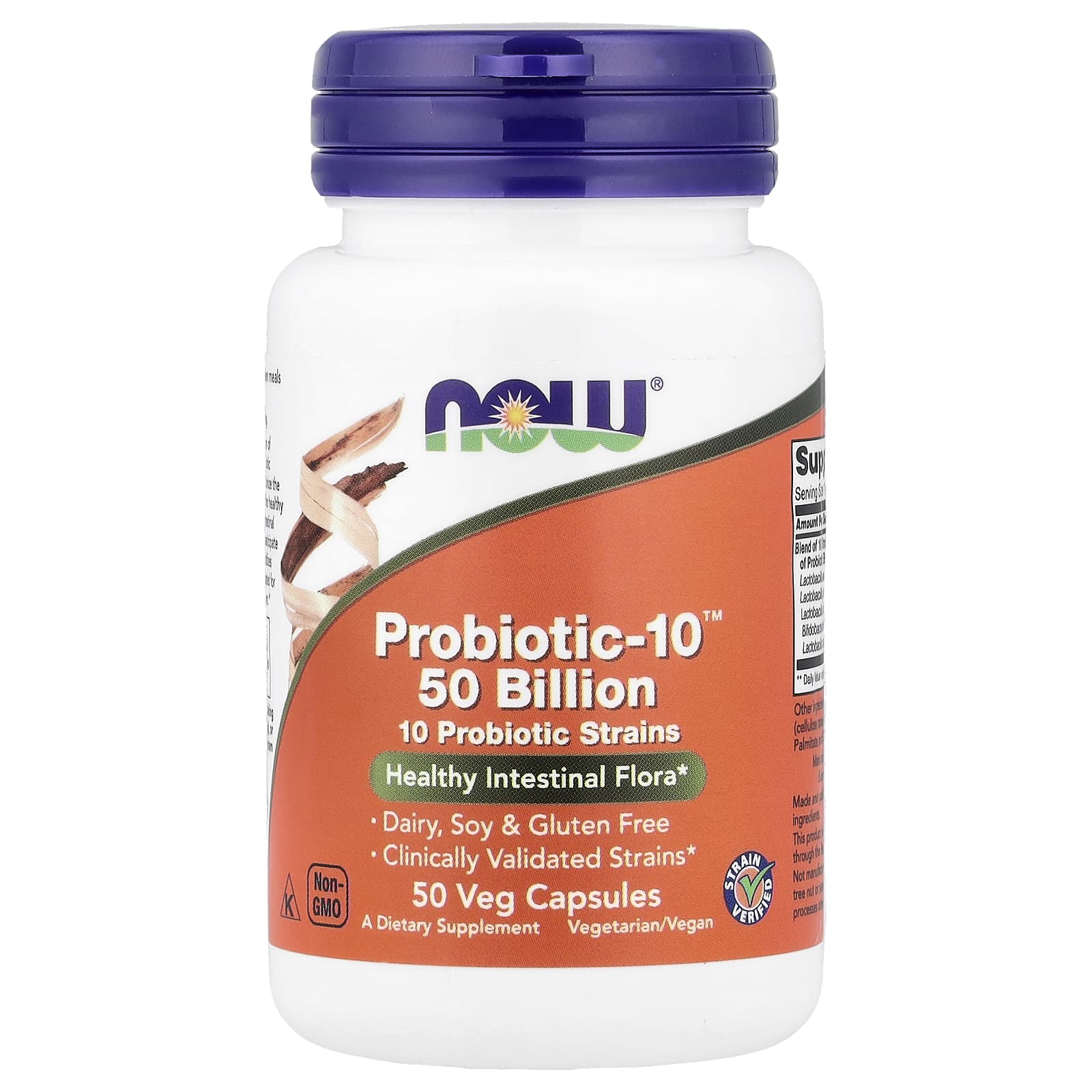 NOW Foods Probiotic-10 – 50 gélules végétales — Tunisie