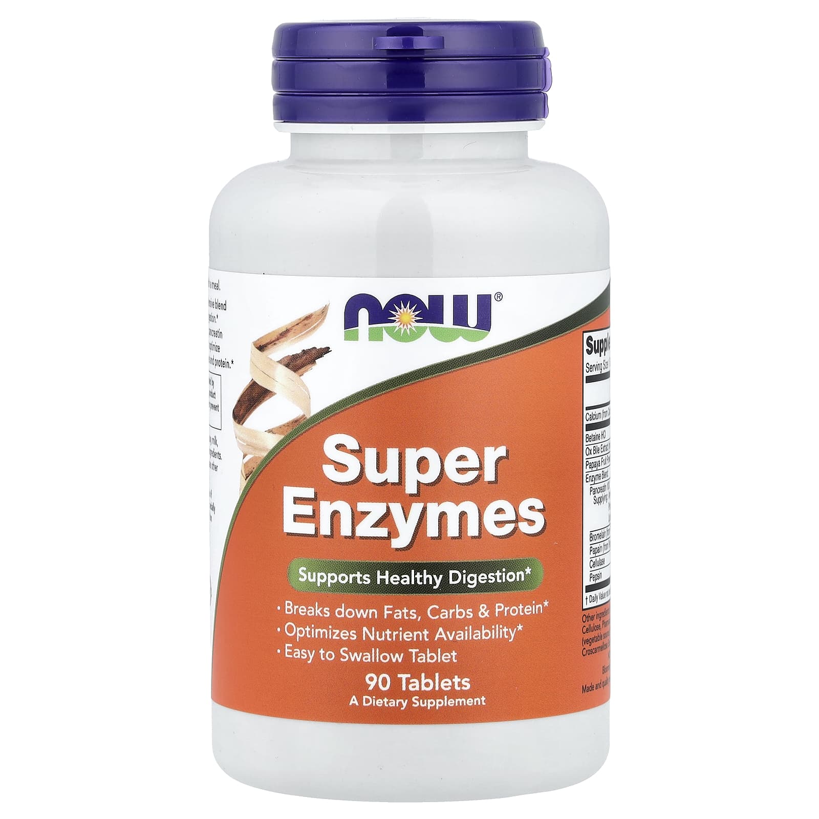 NOW Foods Super Enzymes – 90 comprimés — Tunisie
