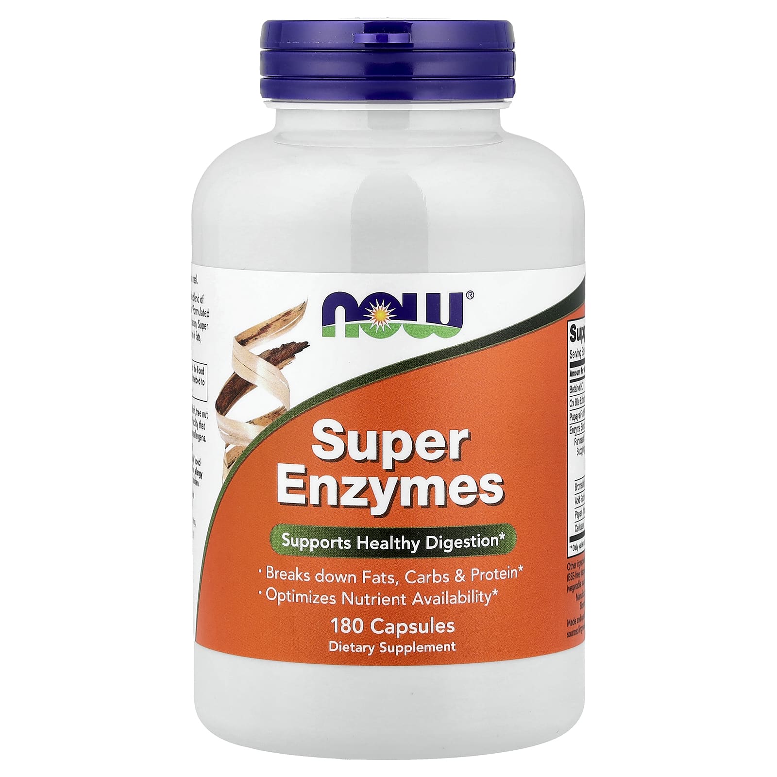 NOW Foods Super Enzymes – 180 gélules — Tunisie