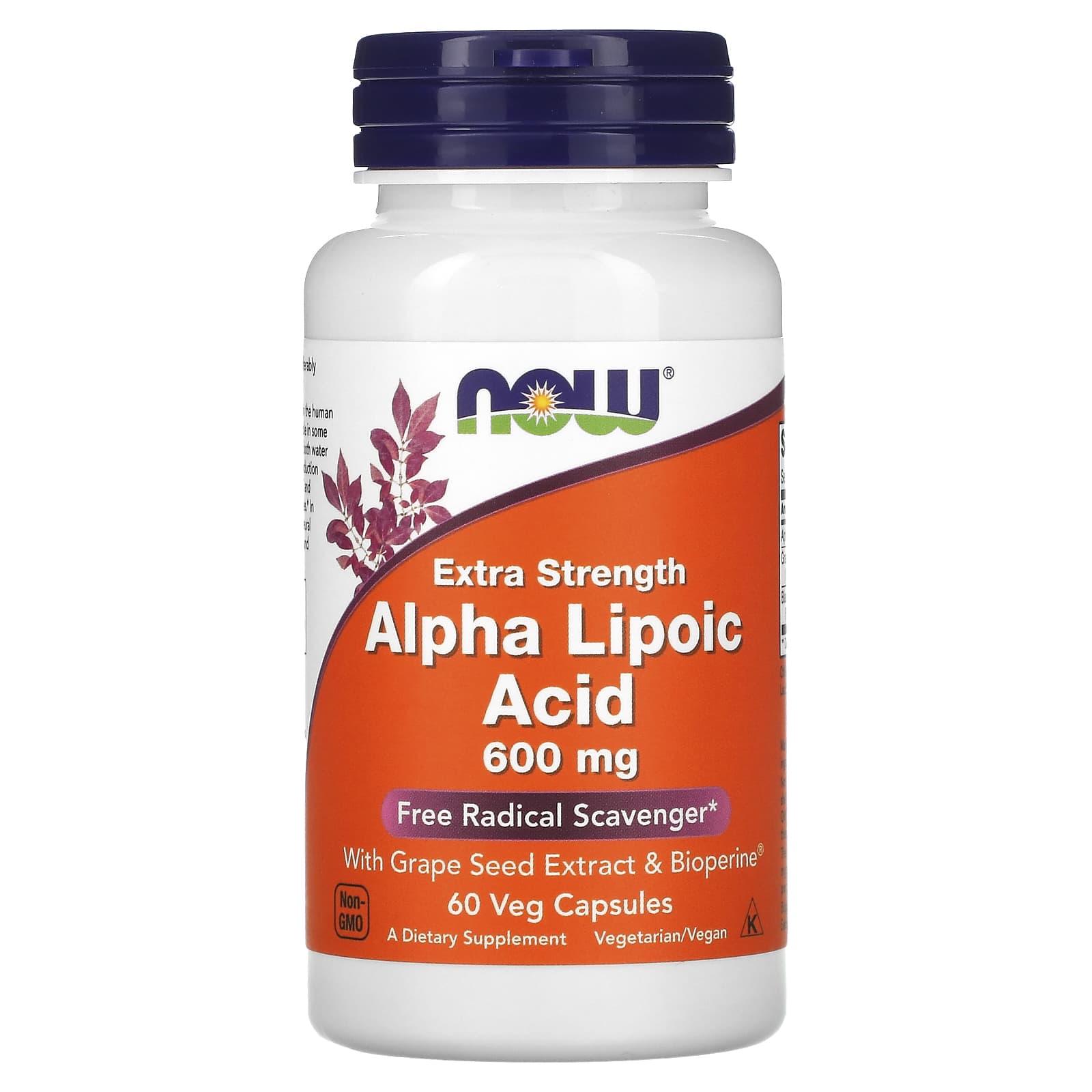 NOW Foods Alpha Lipoic Acid – 600 mg – 60 gélules végétales — Tunisie