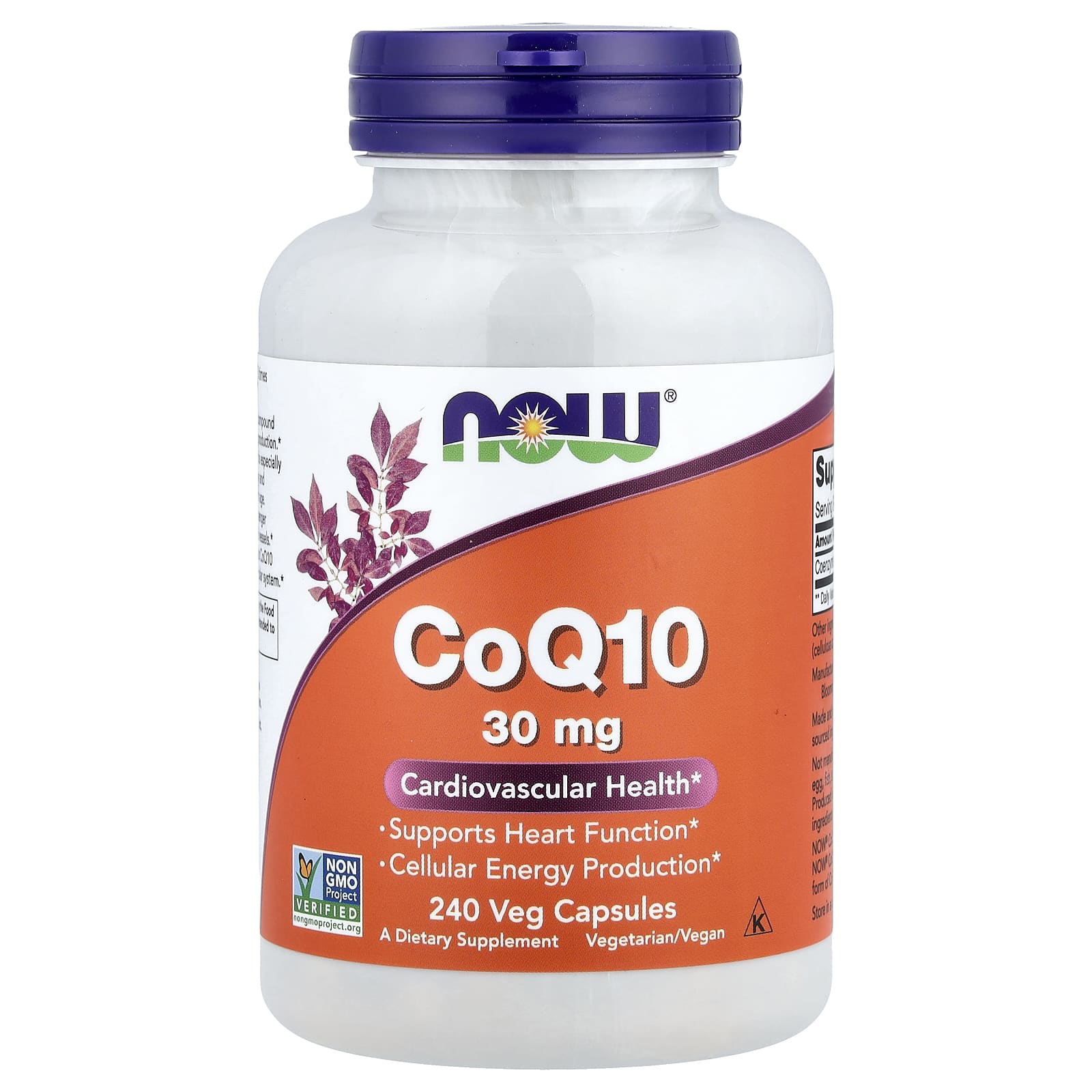 NOW Foods CoQ10 – 240 gélules végétales — Tunisie