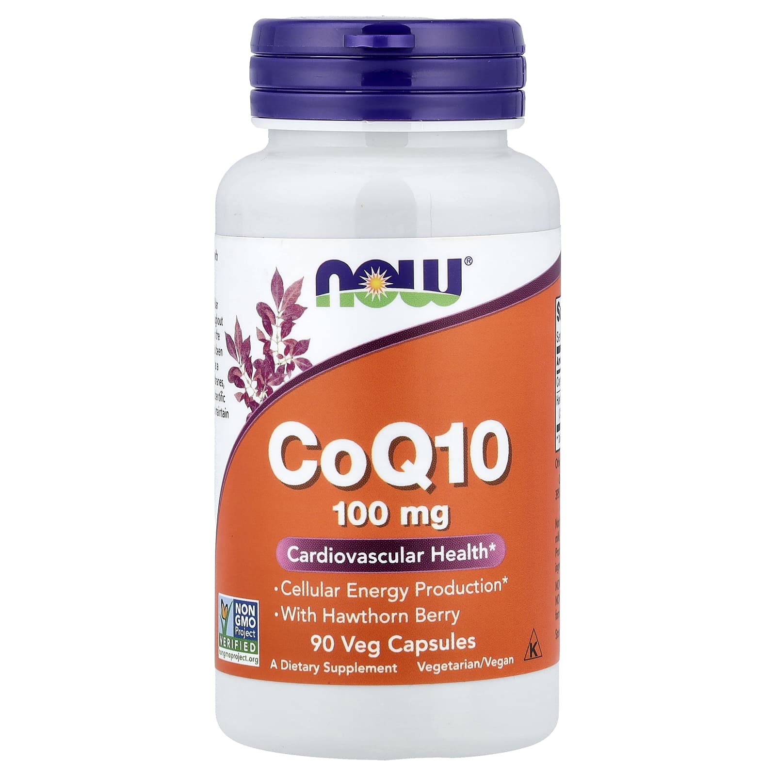 NOW Foods CoQ10 With Hawthorn Berry – CoQ10 With Hawthorn Berry – 90 gélules végétales — Tunisie