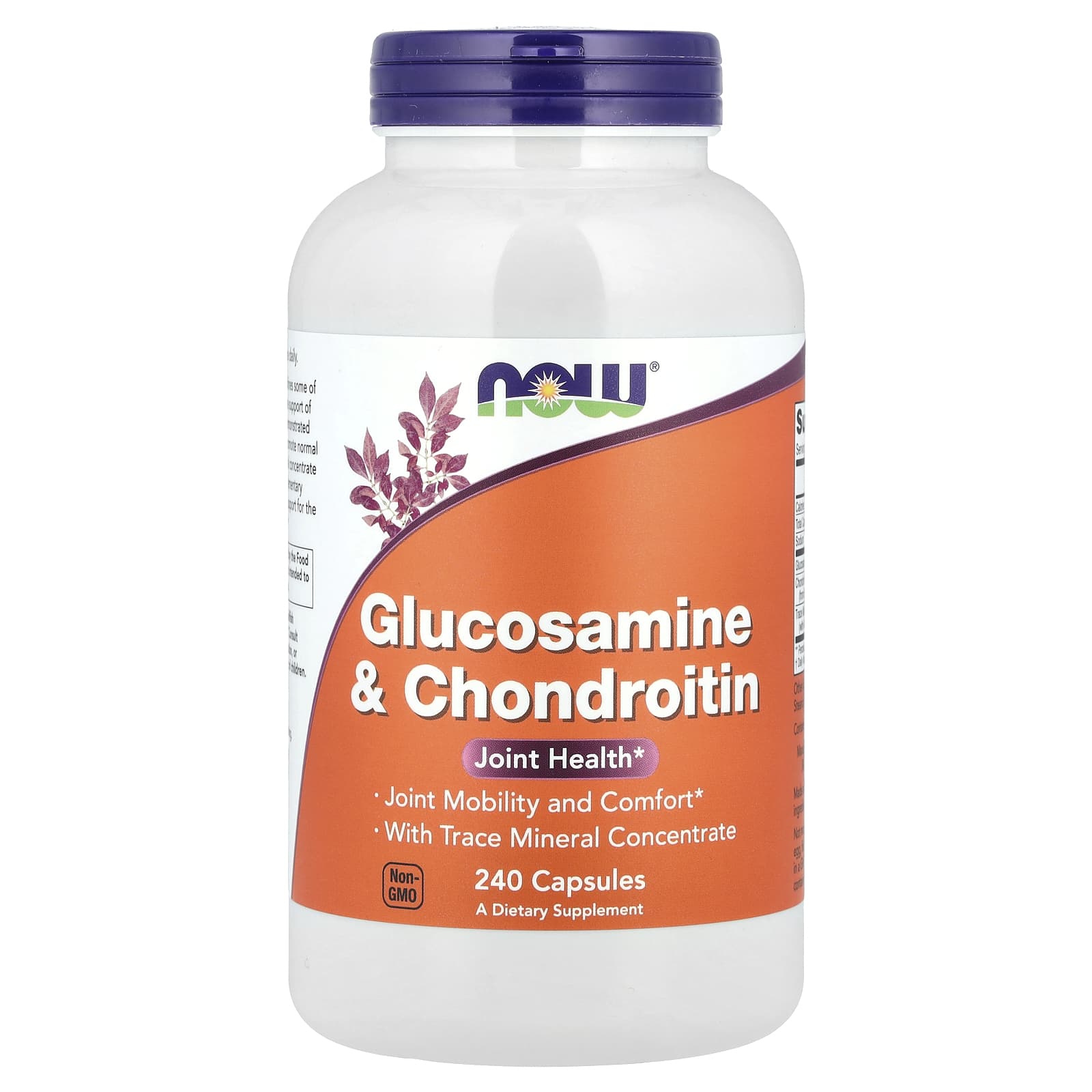 NOW Foods Glucosamine & Chondroitin – 240 gélules — Tunisie