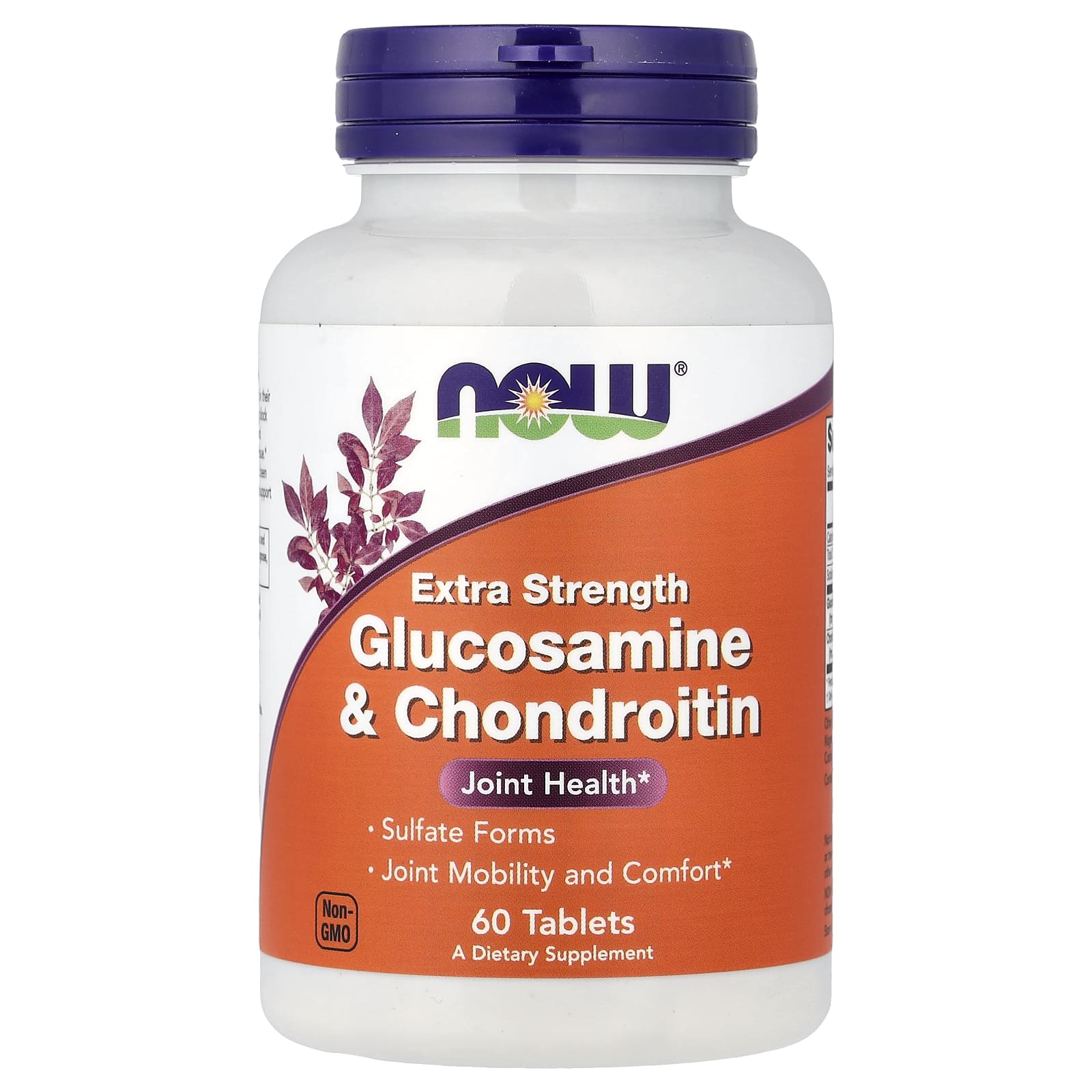 NOW Foods Glucosamine & Chondroitin – 60 comprimés — Tunisie