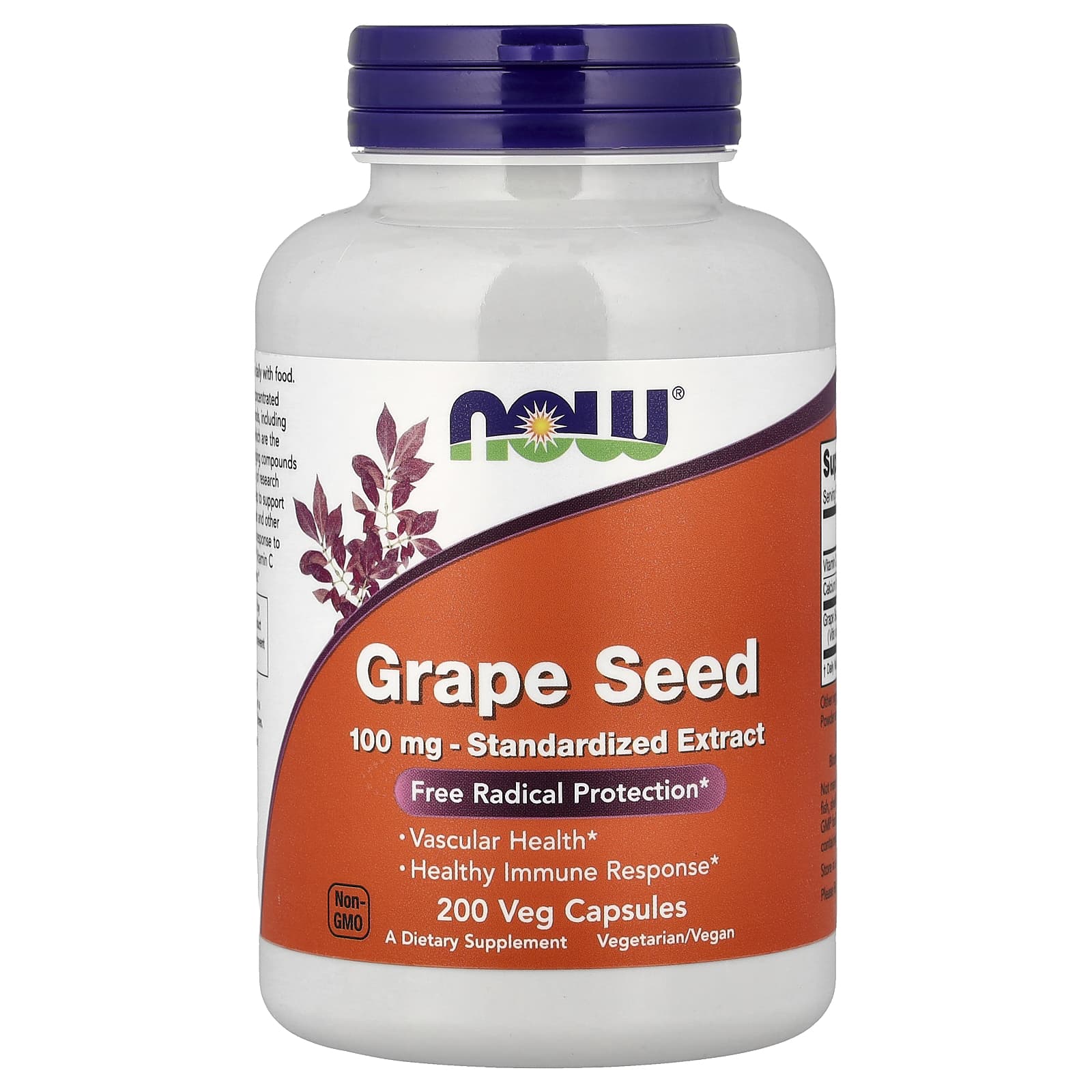 NOW Foods Grape Seed – Grape Seed – 200 gélules végétales — Tunisie