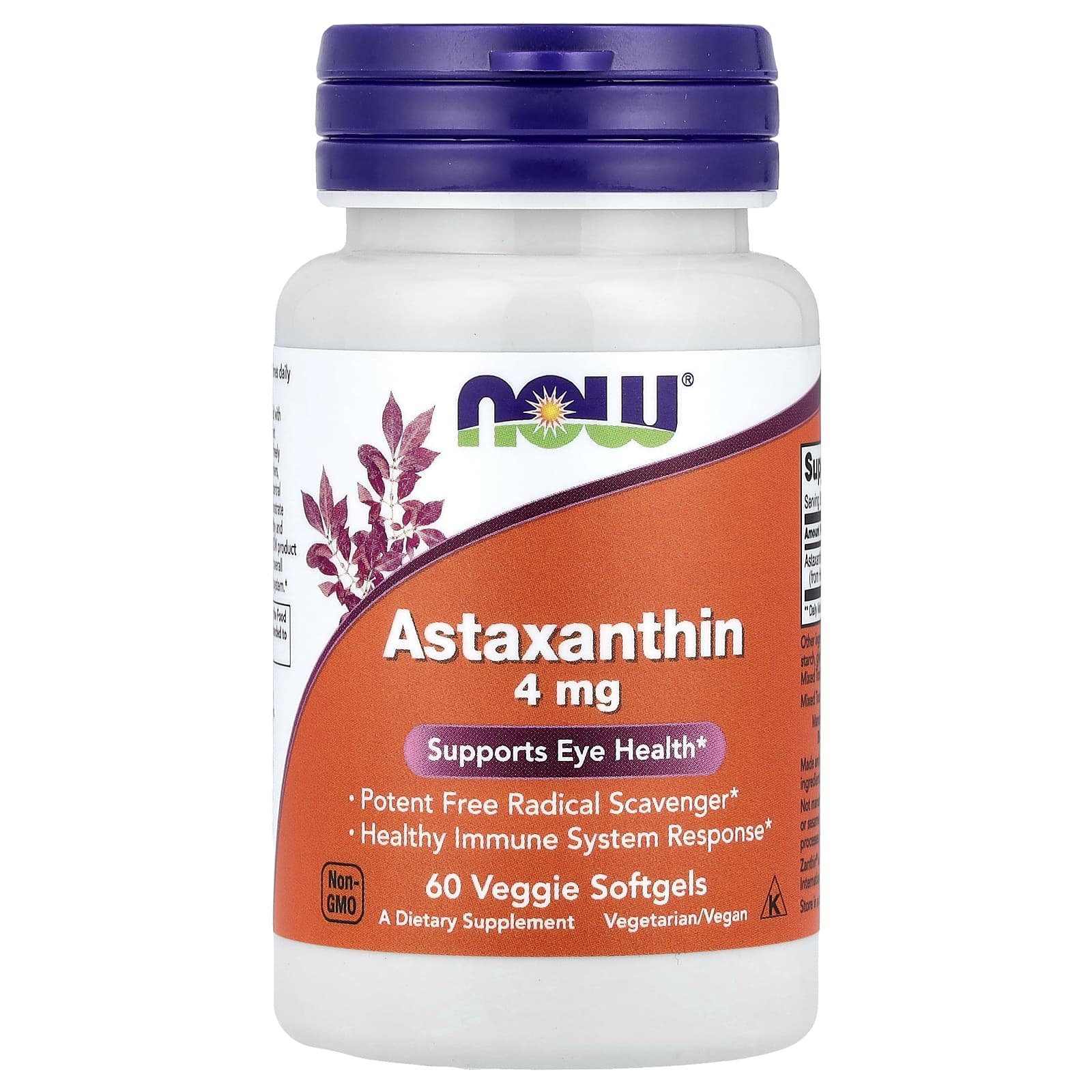 NOW Foods Astaxanthin – 4 mg — Tunisie