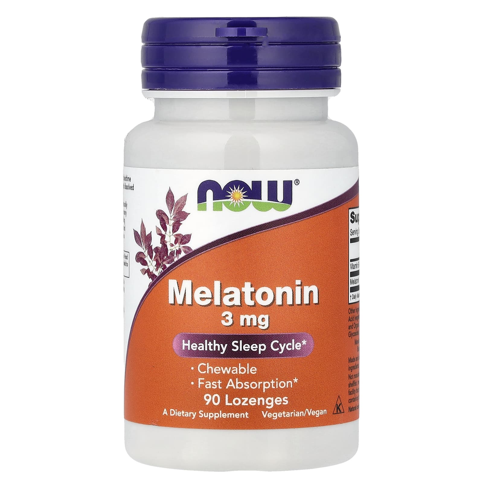 NOW Foods Melatonin – 90 pastilles — Tunisie