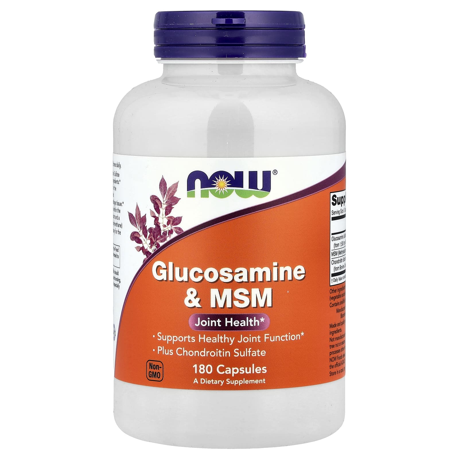 NOW Foods Glucosamine & MSM – 180 gélules — Tunisie