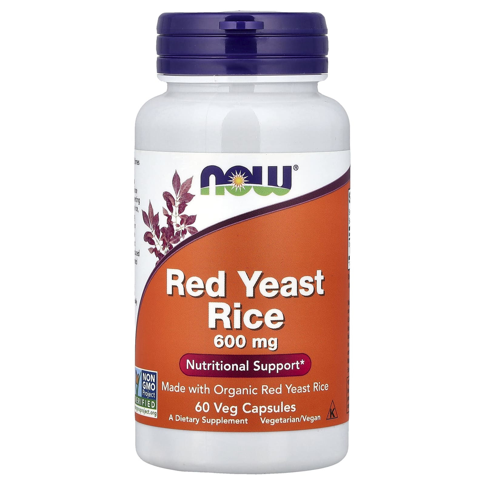 NOW Foods Red Yeast Rice – 60 gélules végétales — Tunisie