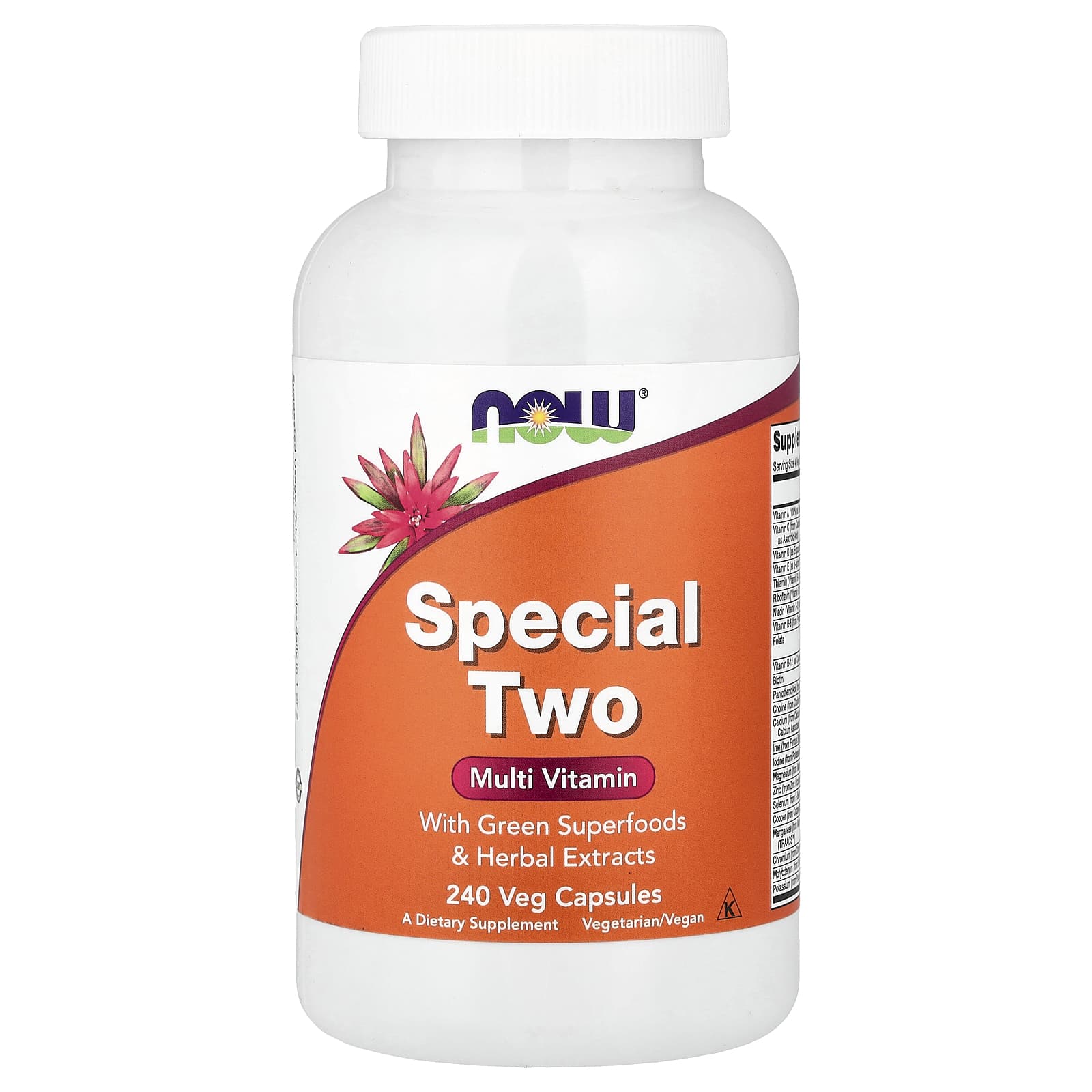 NOW Foods Special Two, Multi Vitamin – 240 gélules végétales — Tunisie