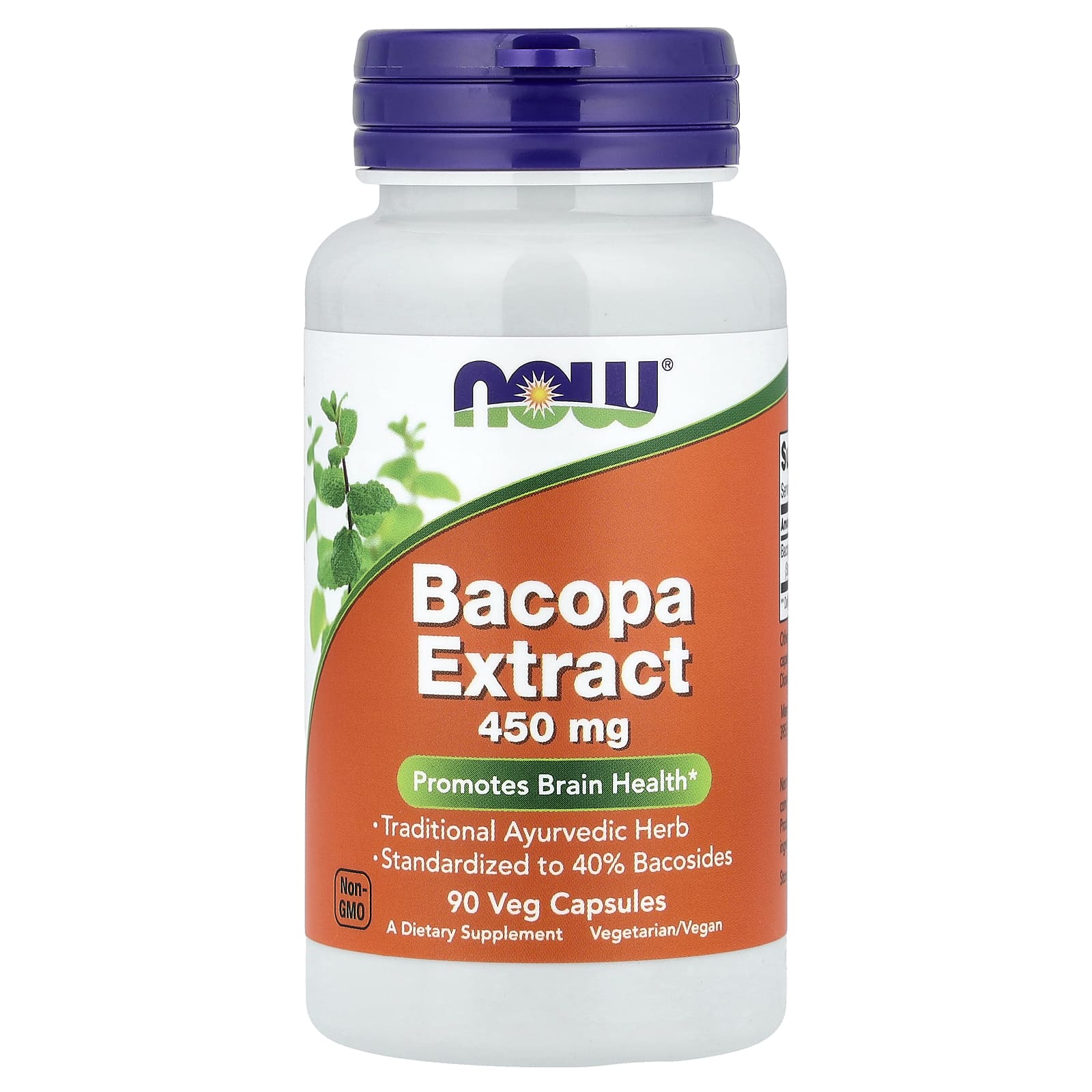 NOW Foods Bacopa Extract – 90 gélules végétales — Tunisie