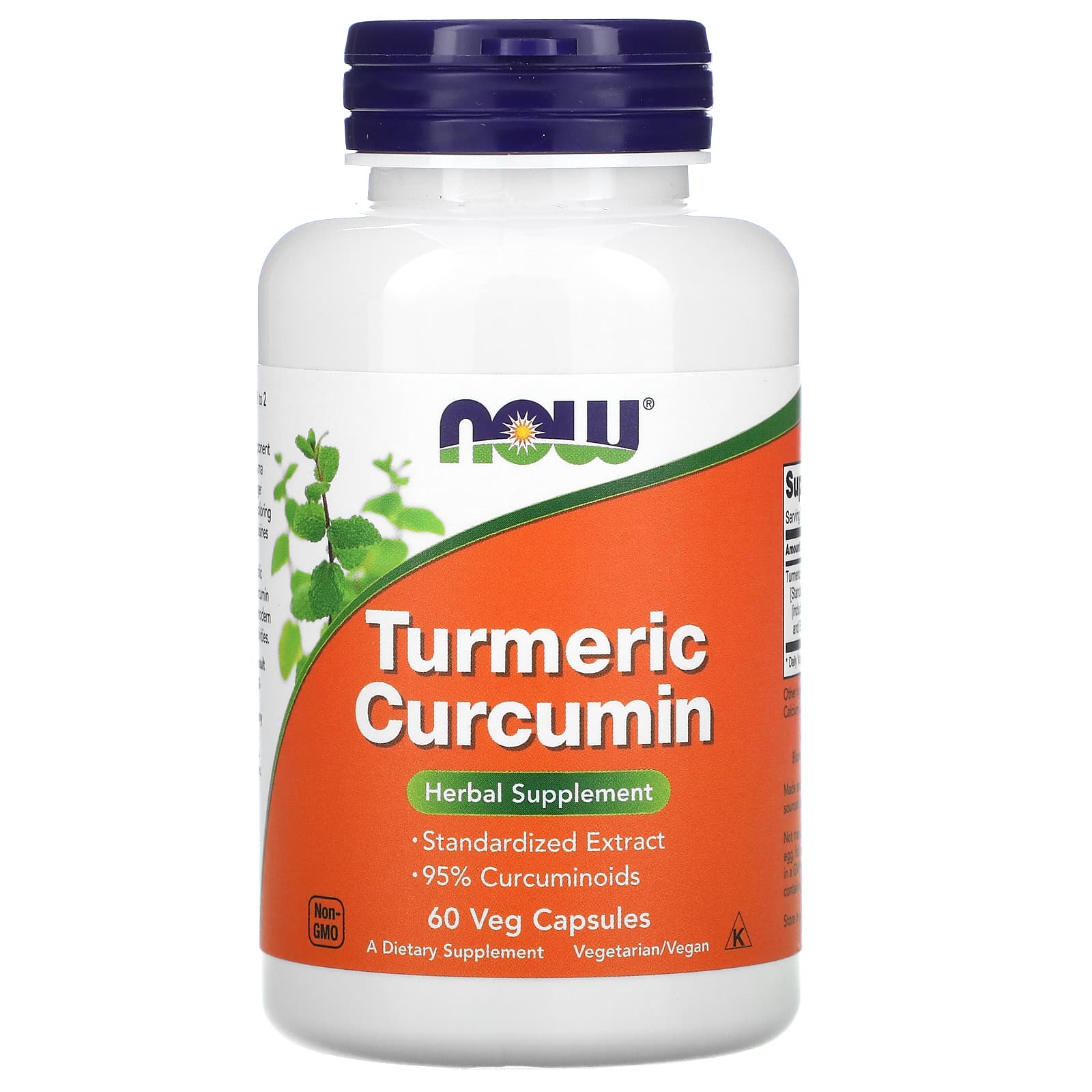NOW Foods Turmeric Curcumin – 60 gélules végétales — Tunisie
