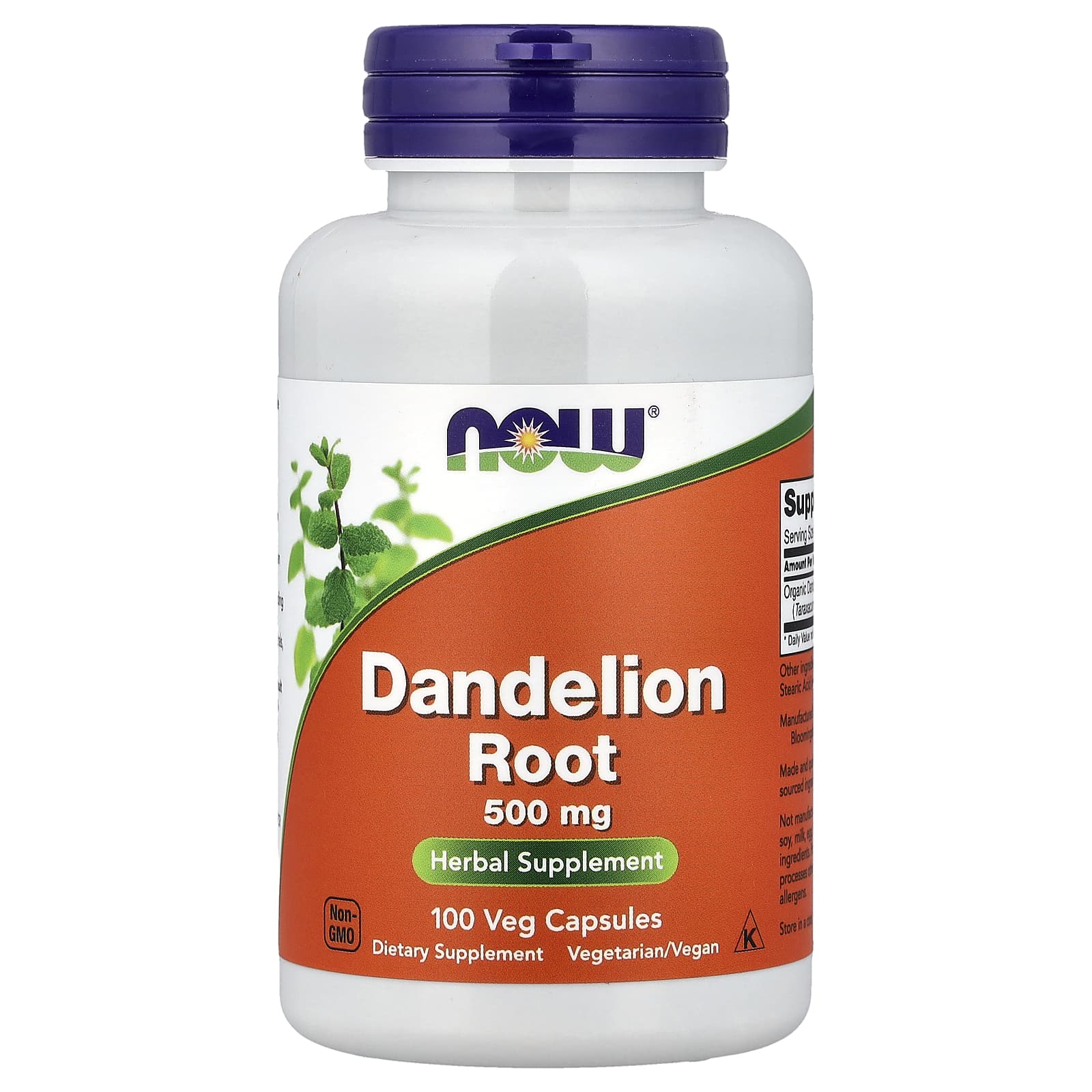 NOW Foods Dandelion Root – 100 gélules végétales — Tunisie