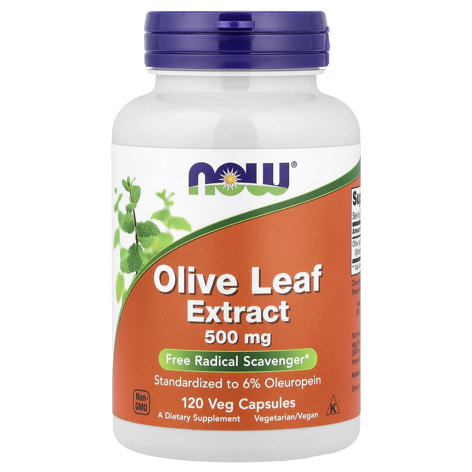 NOW Foods Olive Leaf Extract – 120 gélules végétales — Tunisie