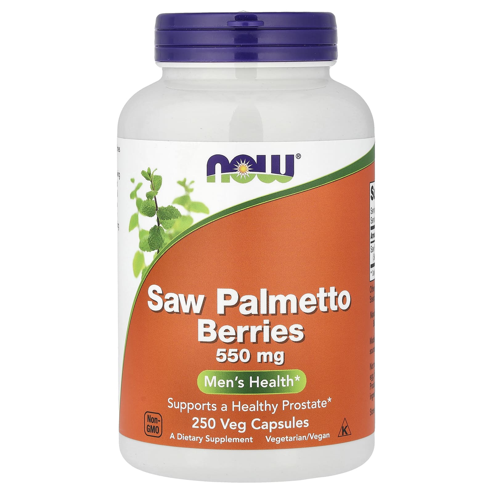 NOW Foods Saw Palmetto Berries – Saw Palmetto Berries – 250 gélules végétales — Tunisie