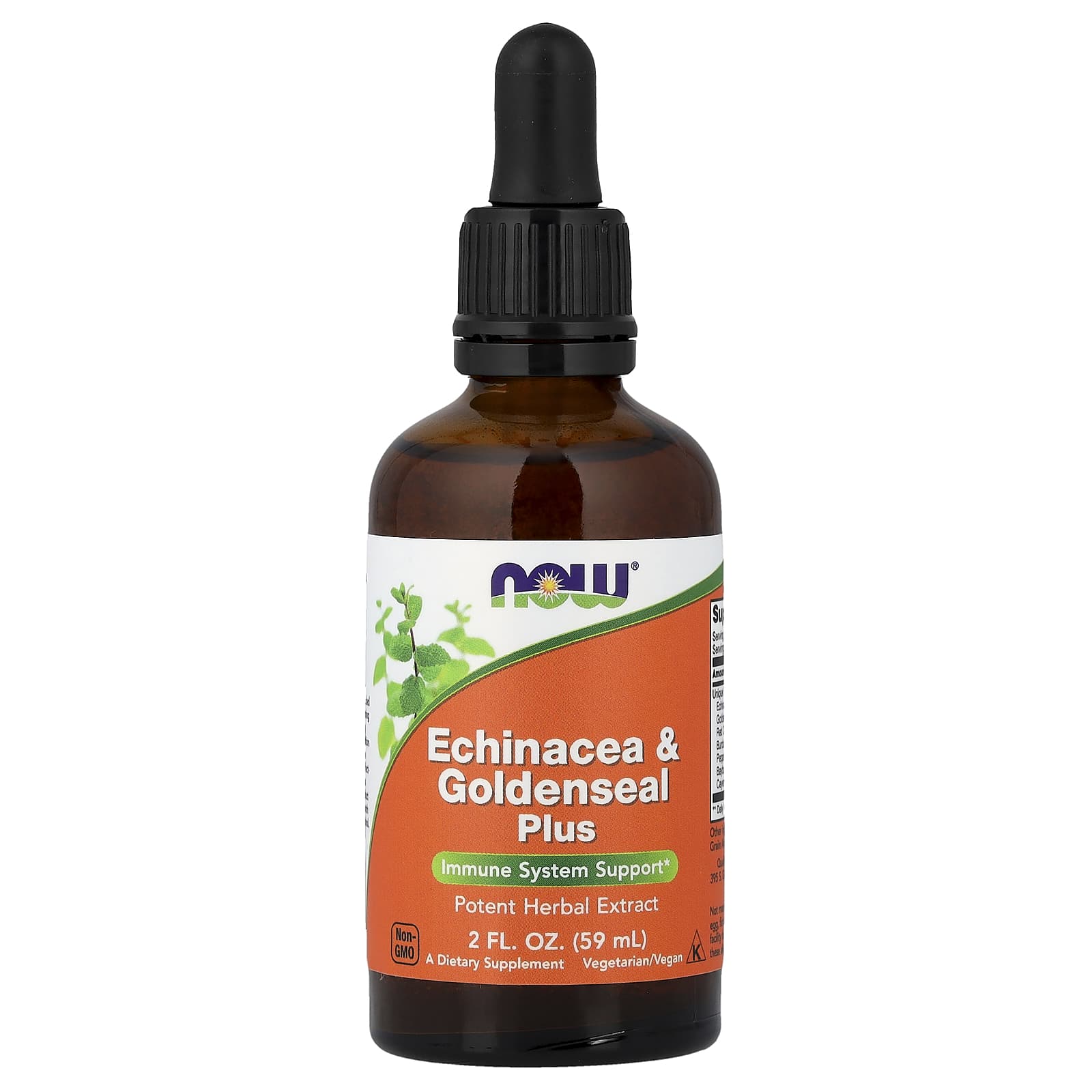 NOW Foods Echinacea & Goldenseal Plus – 59 ml — Tunisie
